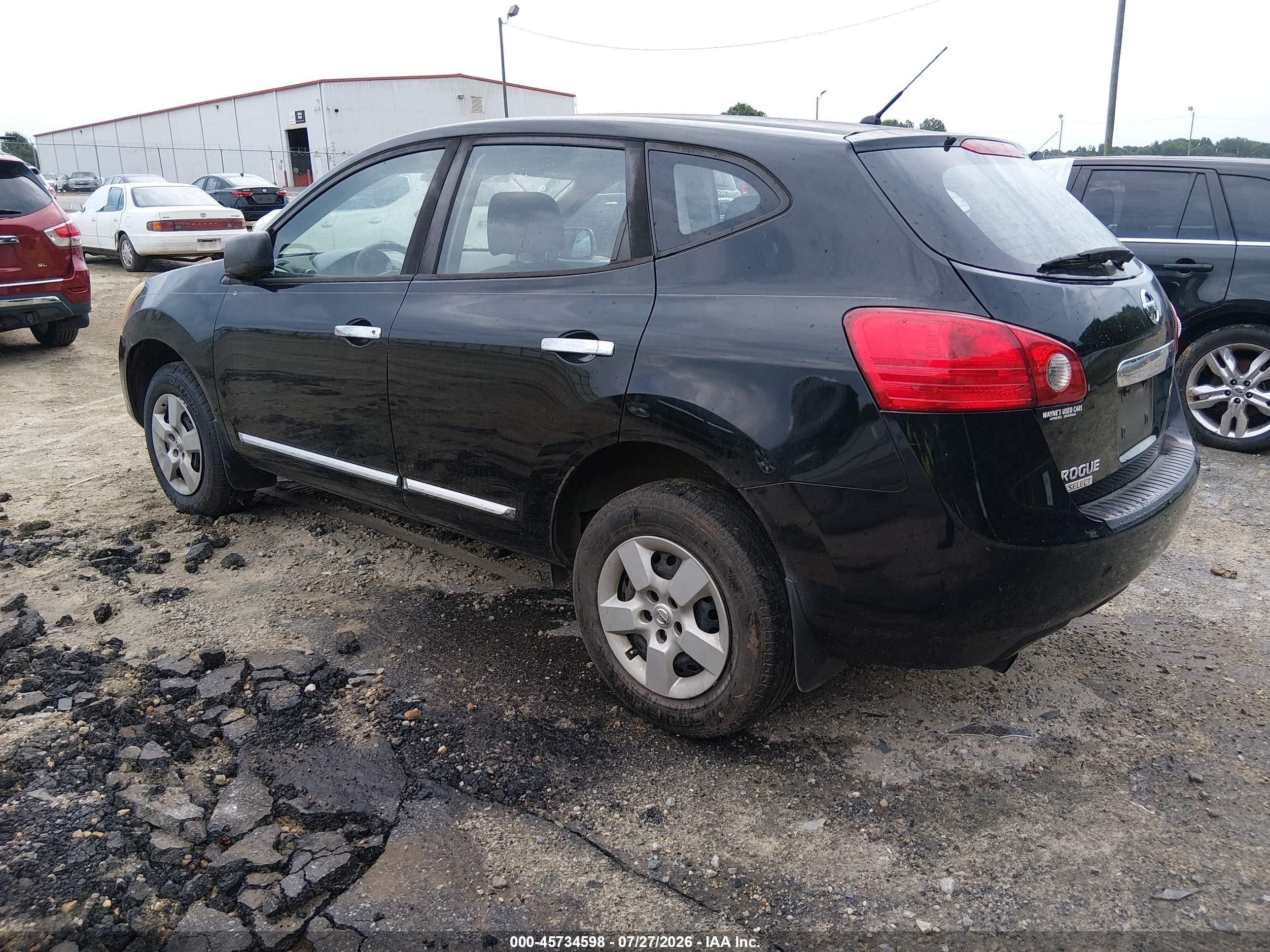 2015 Nissan Rogue Select S Черный vin: JN8AS5MV0FW770419