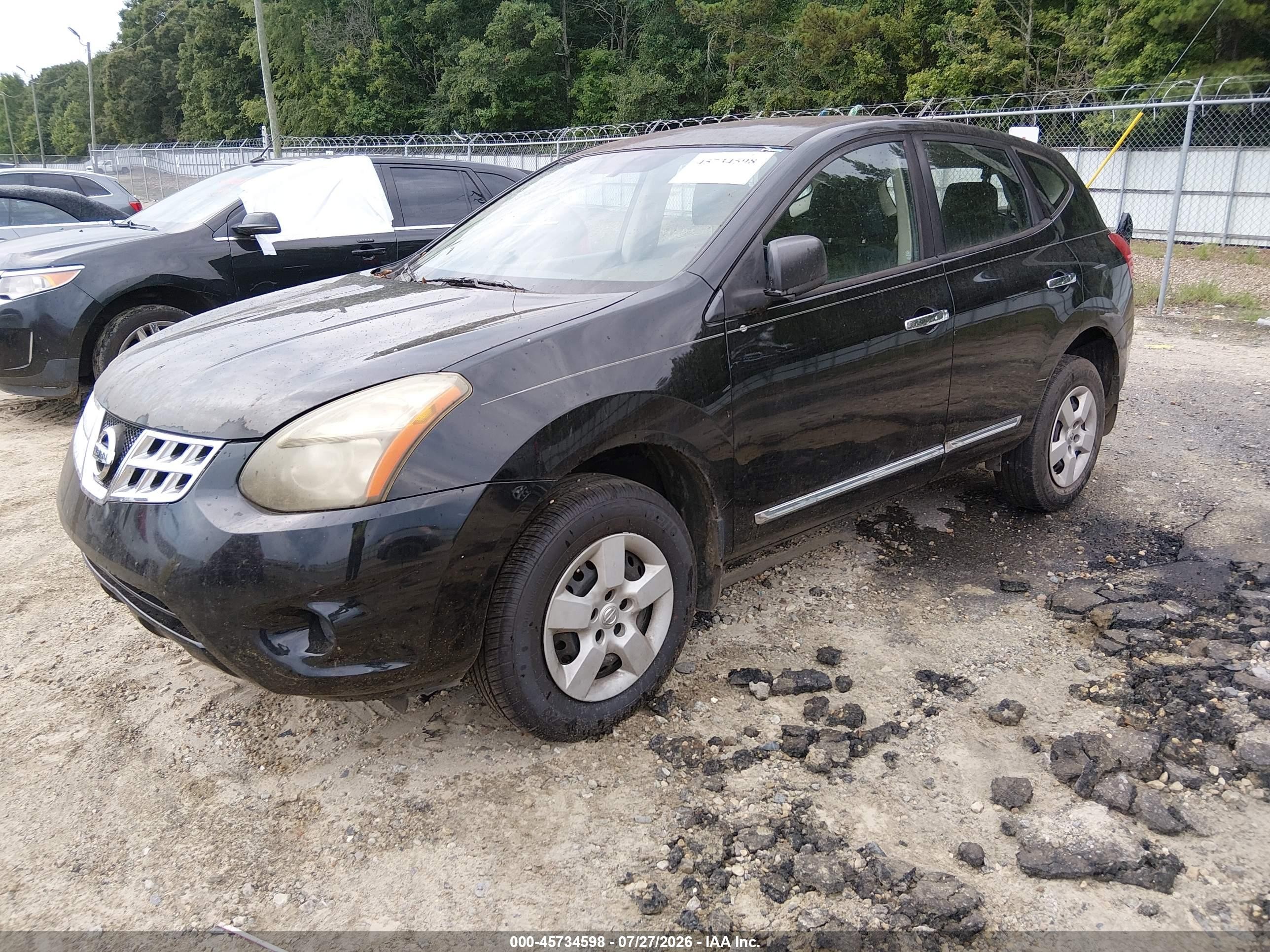 2015 Nissan Rogue Select S Черный vin: JN8AS5MV0FW770419