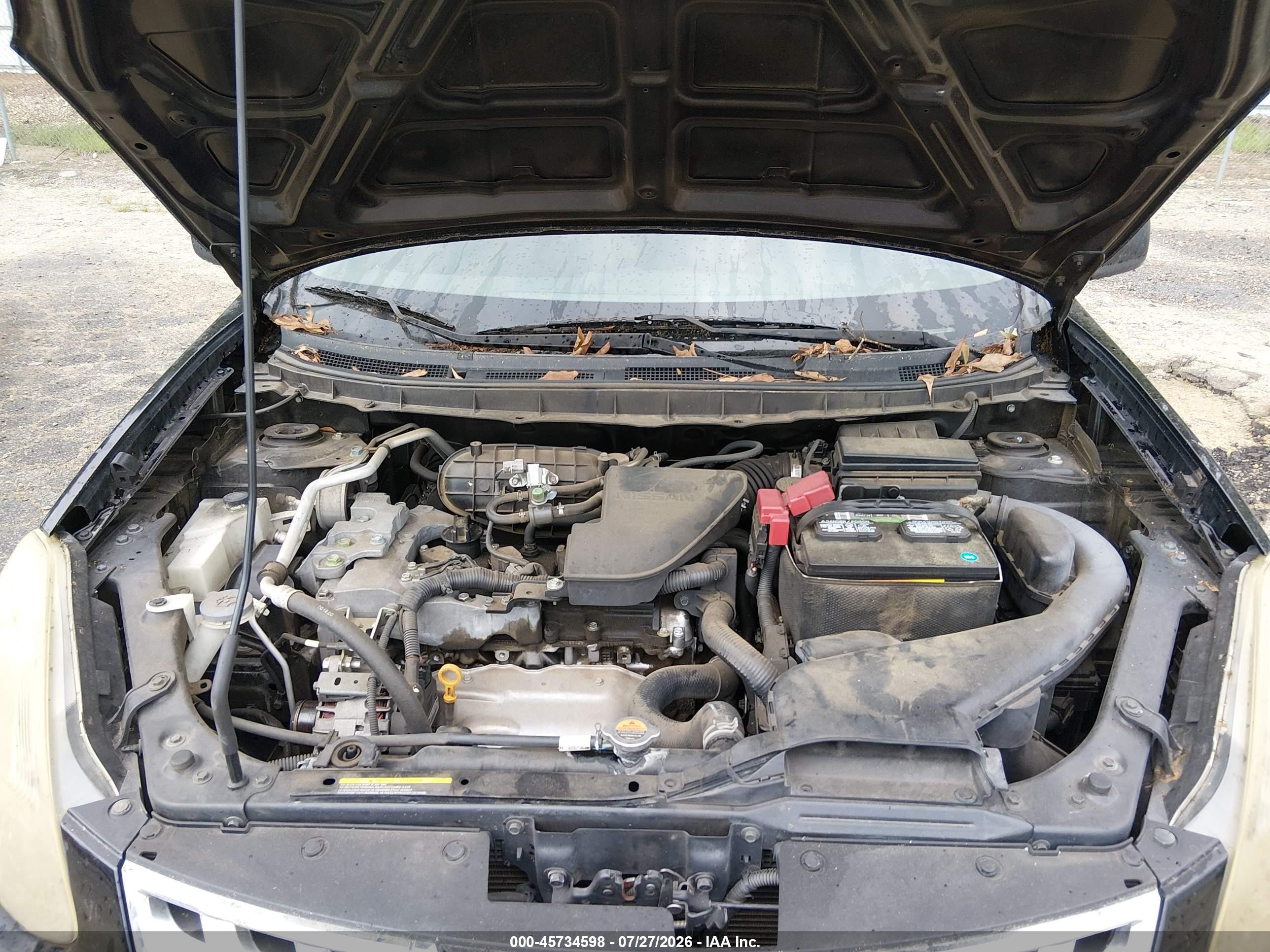 2015 Nissan Rogue Select S Черный vin: JN8AS5MV0FW770419