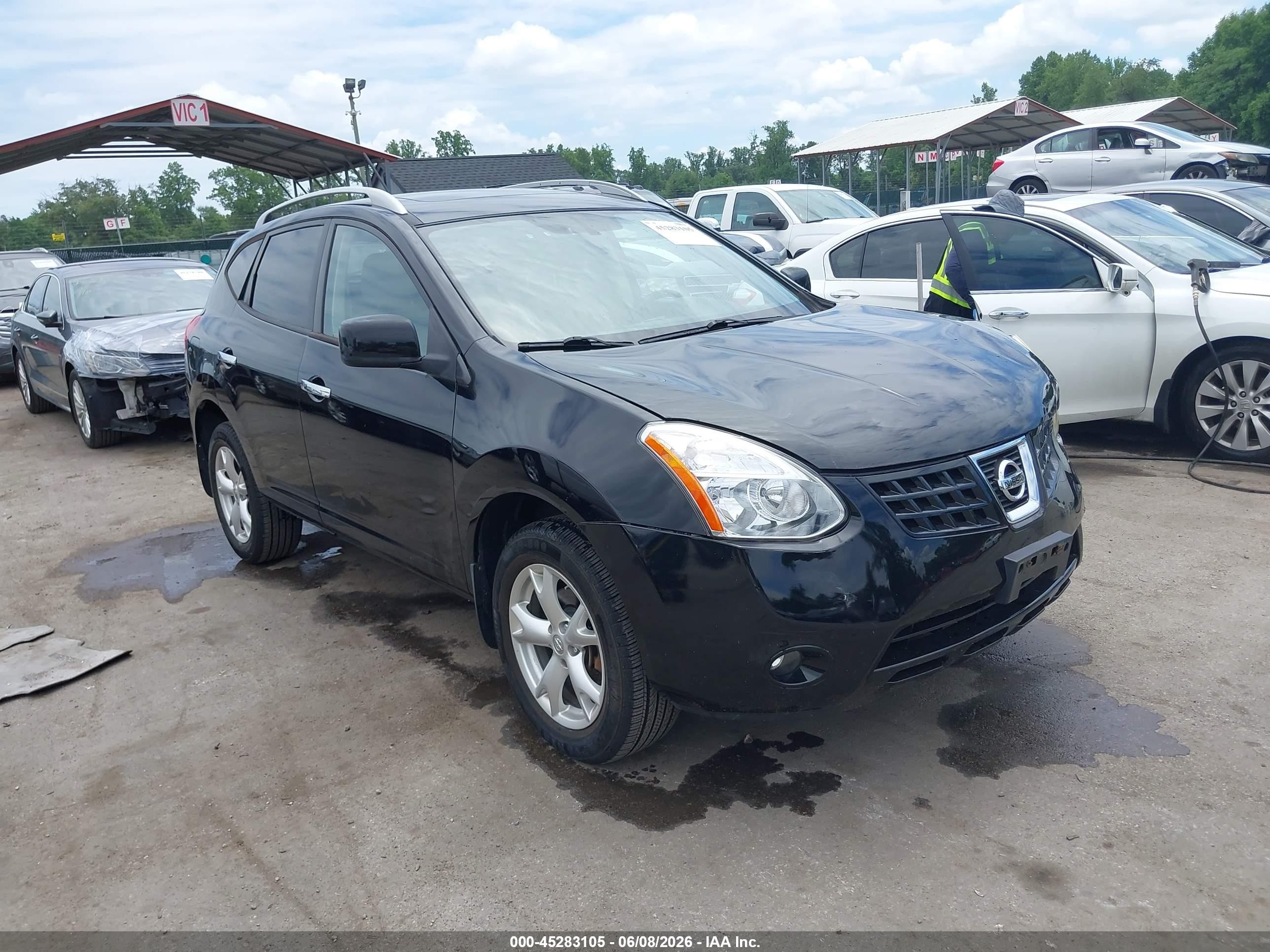 2010 Nissan Rogue Sl Black vin: JN8AS5MV1AW107109
