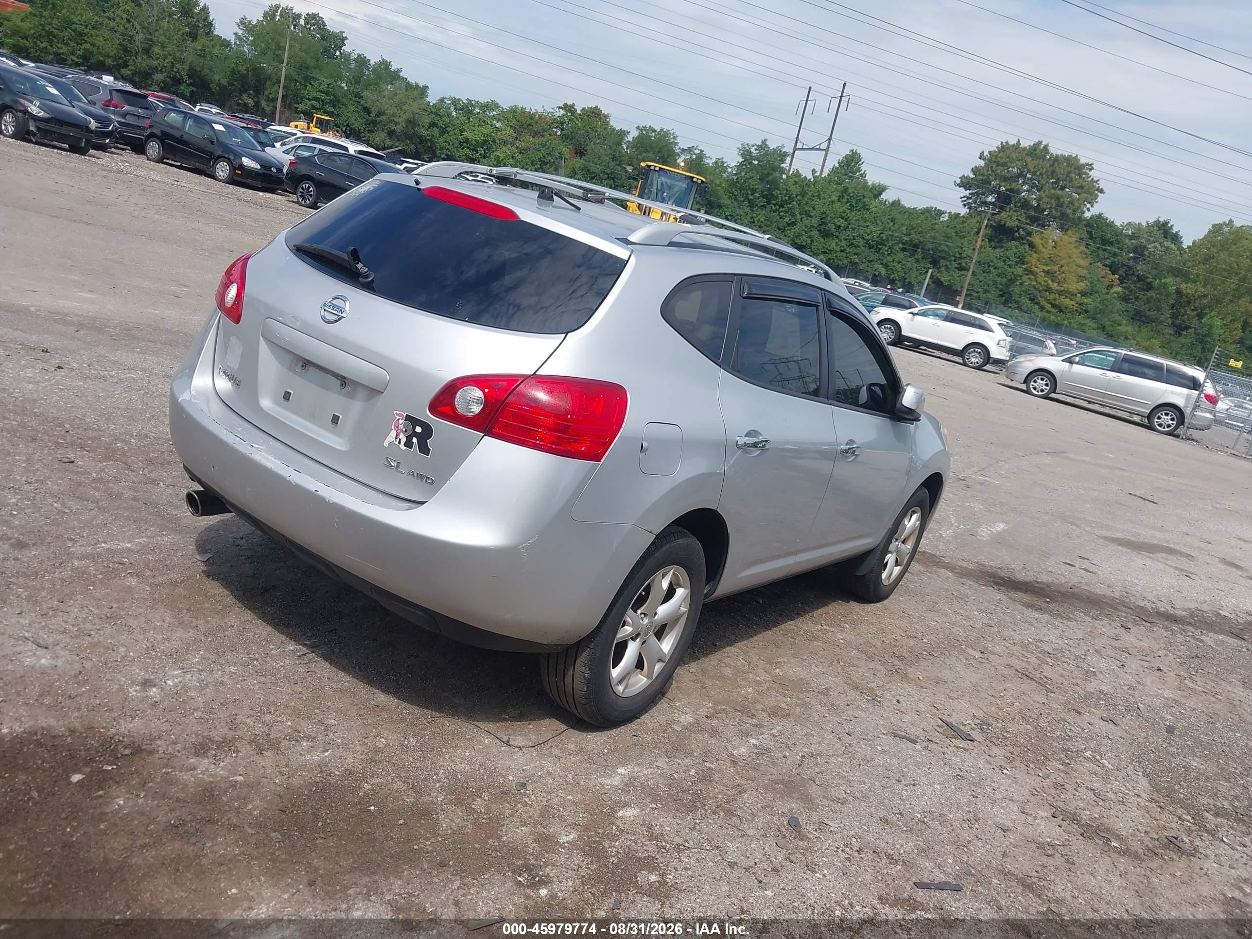 2010 Nissan Rogue Sl Silver vin: JN8AS5MV1AW107191