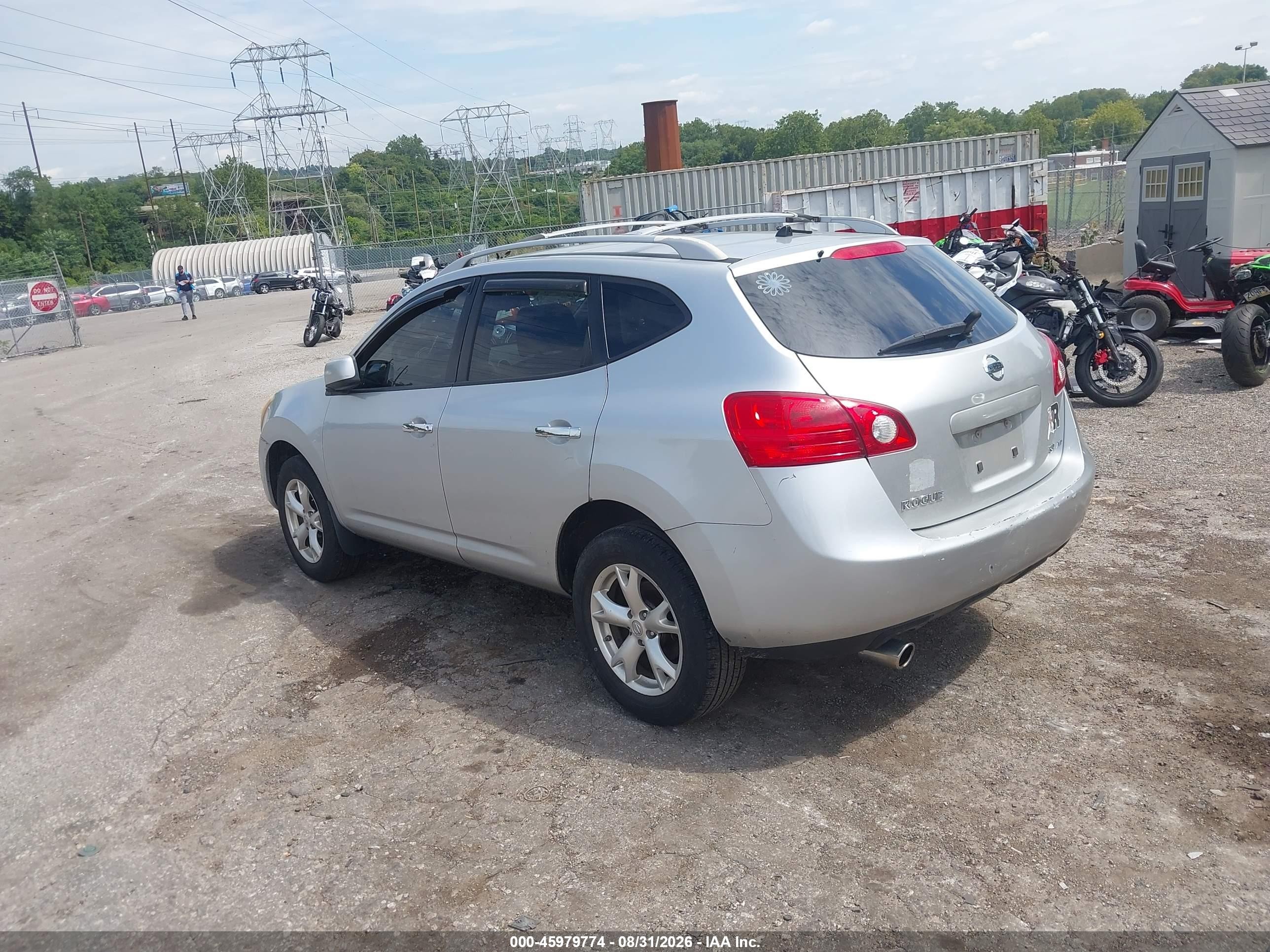 2010 Nissan Rogue Sl Silver vin: JN8AS5MV1AW107191
