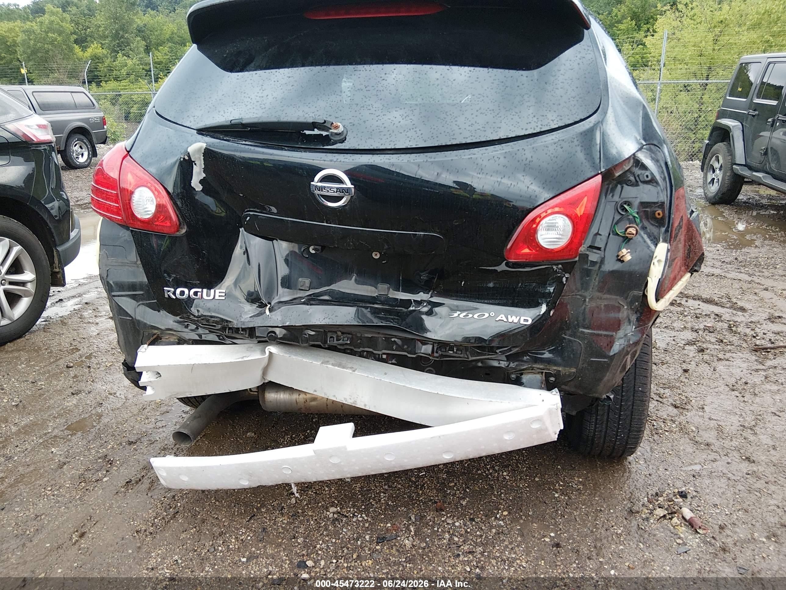 2010 Nissan Rogue S Black vin: JN8AS5MV1AW112830