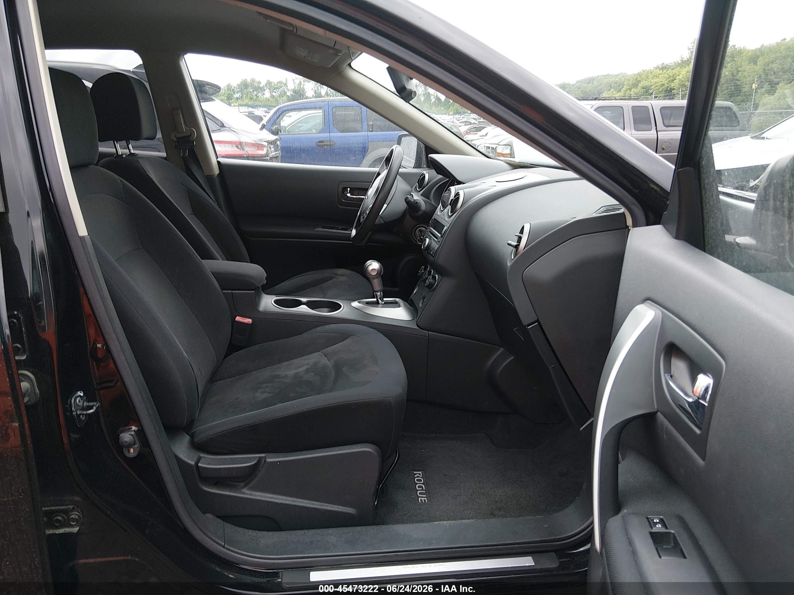 2010 Nissan Rogue S Black vin: JN8AS5MV1AW112830
