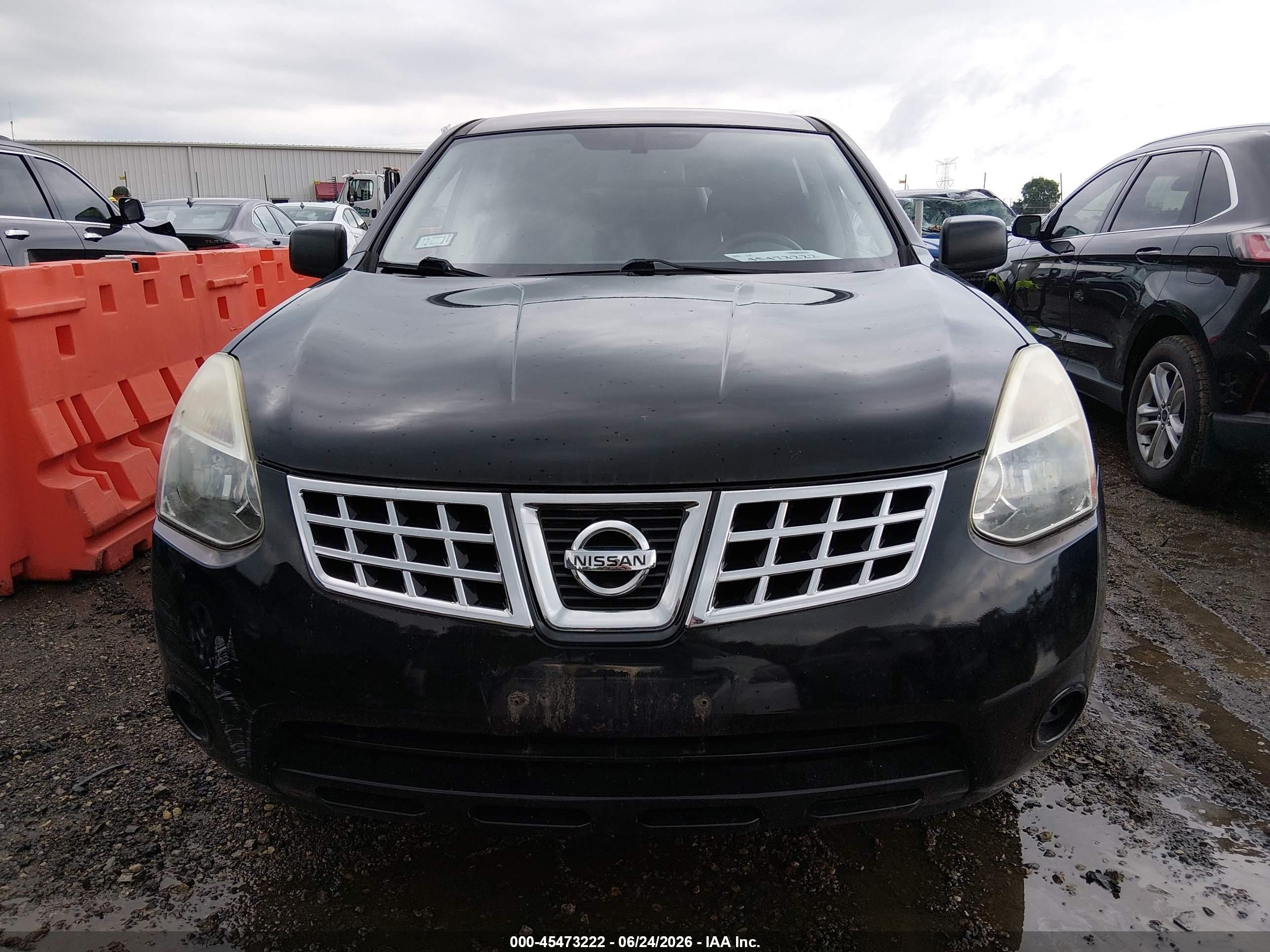 2010 Nissan Rogue S Black vin: JN8AS5MV1AW112830