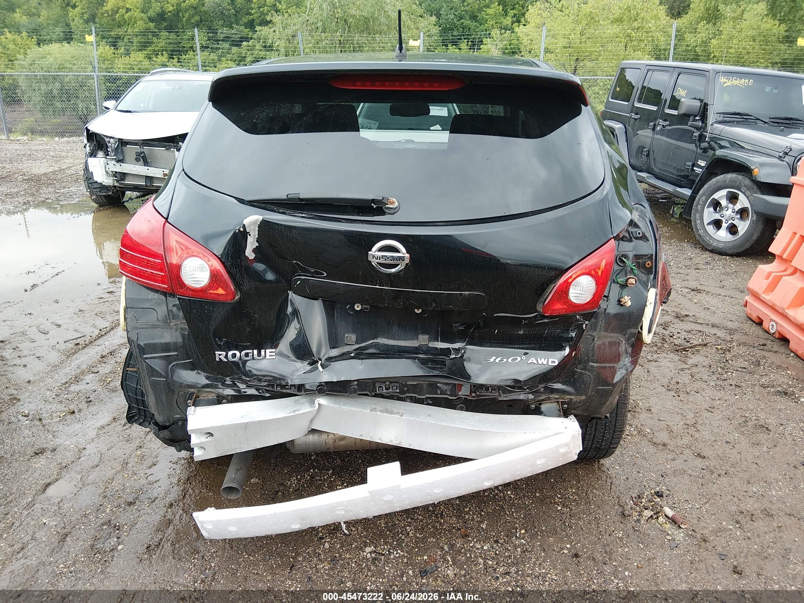 2010 Nissan Rogue S Black vin: JN8AS5MV1AW112830
