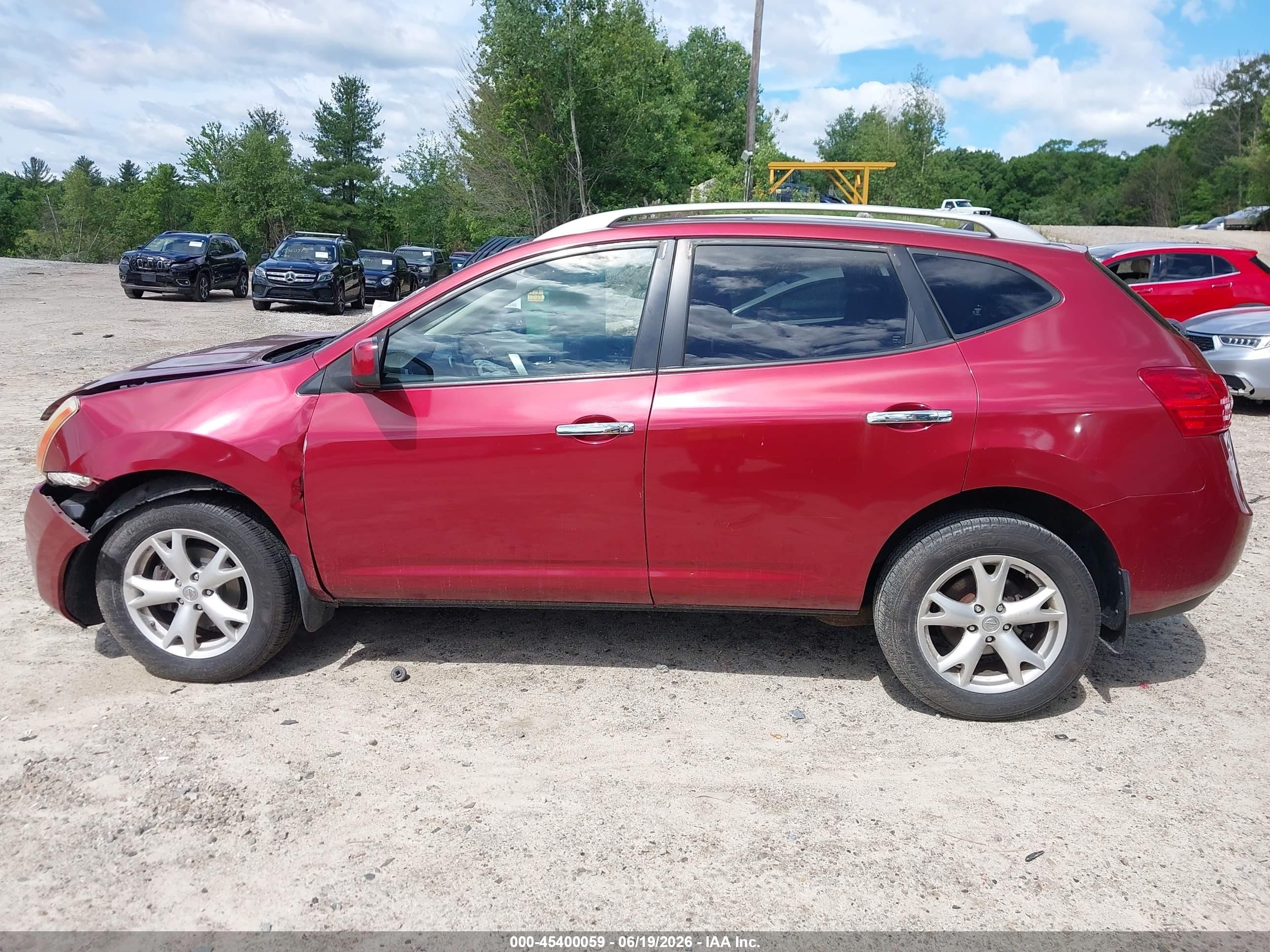 2010 Nissan Rogue Sl Burgundy vin: JN8AS5MV1AW113881