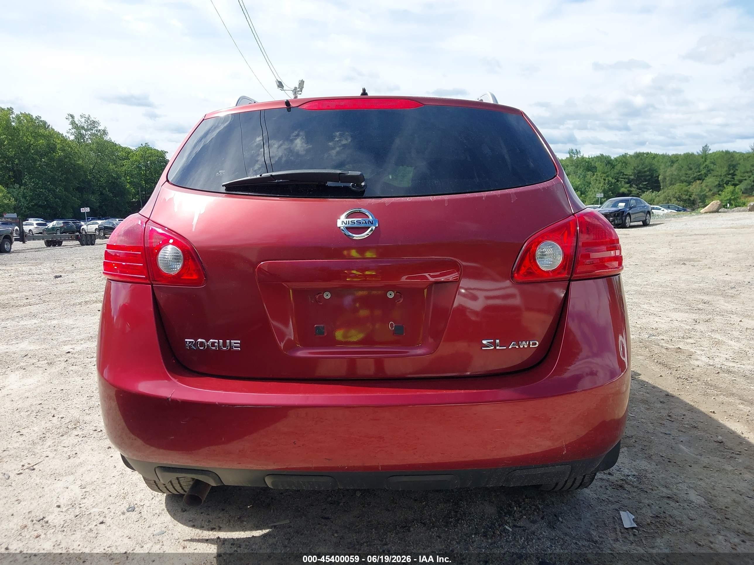 2010 Nissan Rogue Sl Burgundy vin: JN8AS5MV1AW113881