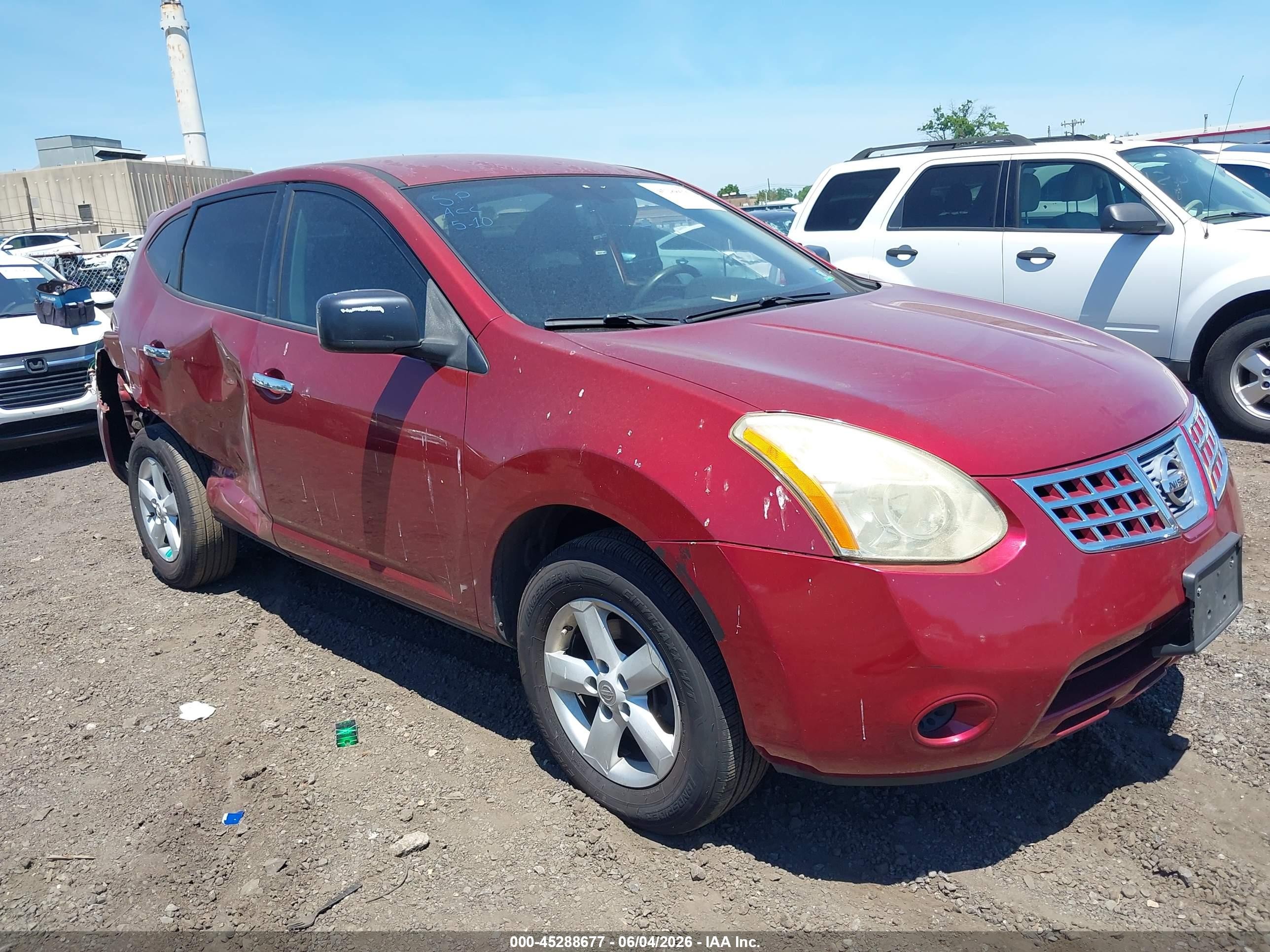2010 Nissan Rogue S Red vin: JN8AS5MV1AW115310