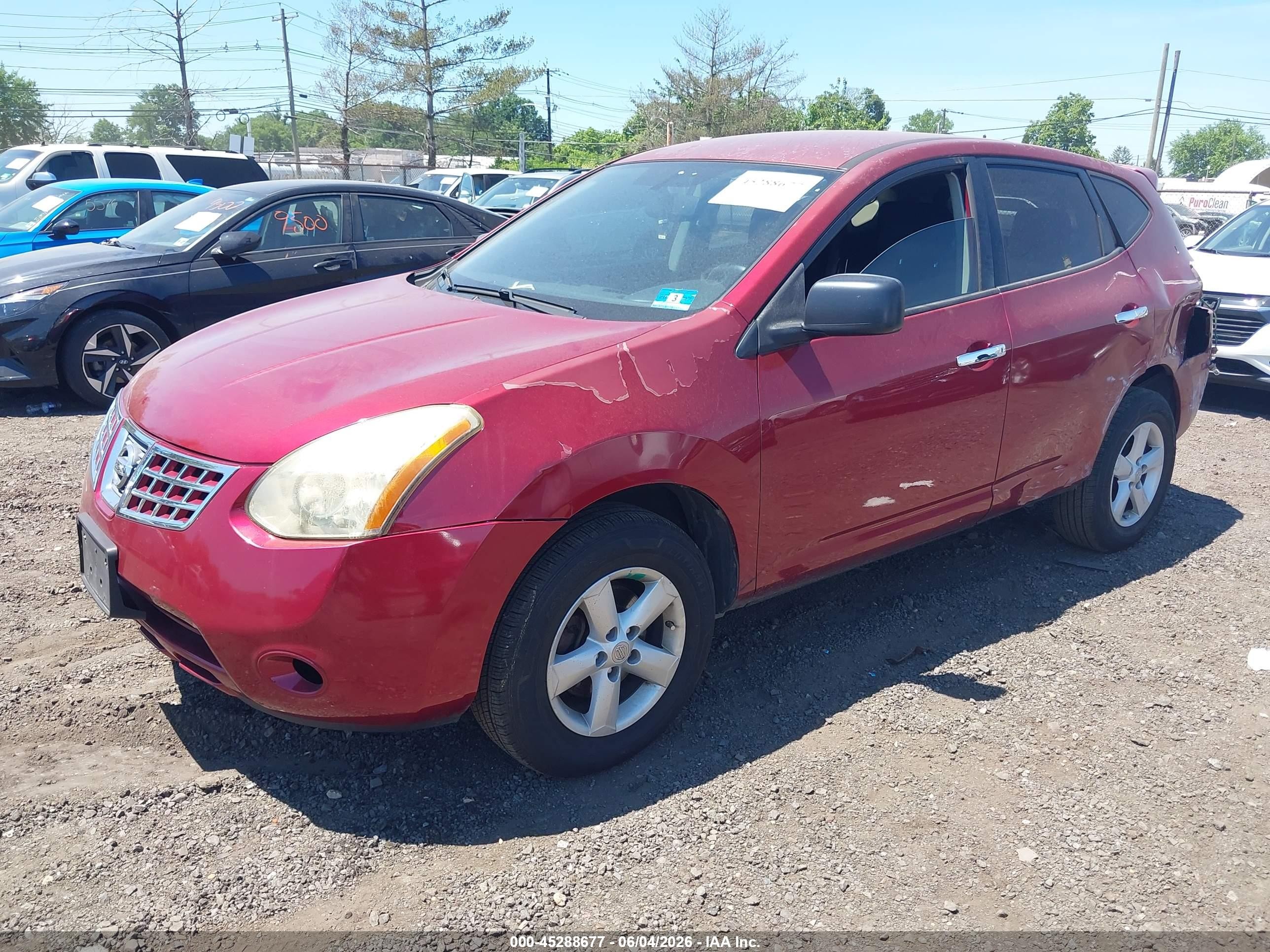 2010 Nissan Rogue S Red vin: JN8AS5MV1AW115310