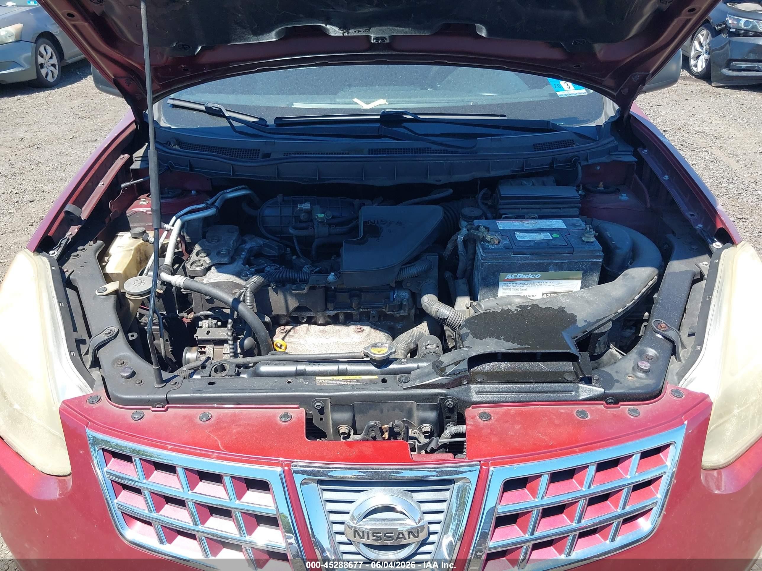 2010 Nissan Rogue S Red vin: JN8AS5MV1AW115310