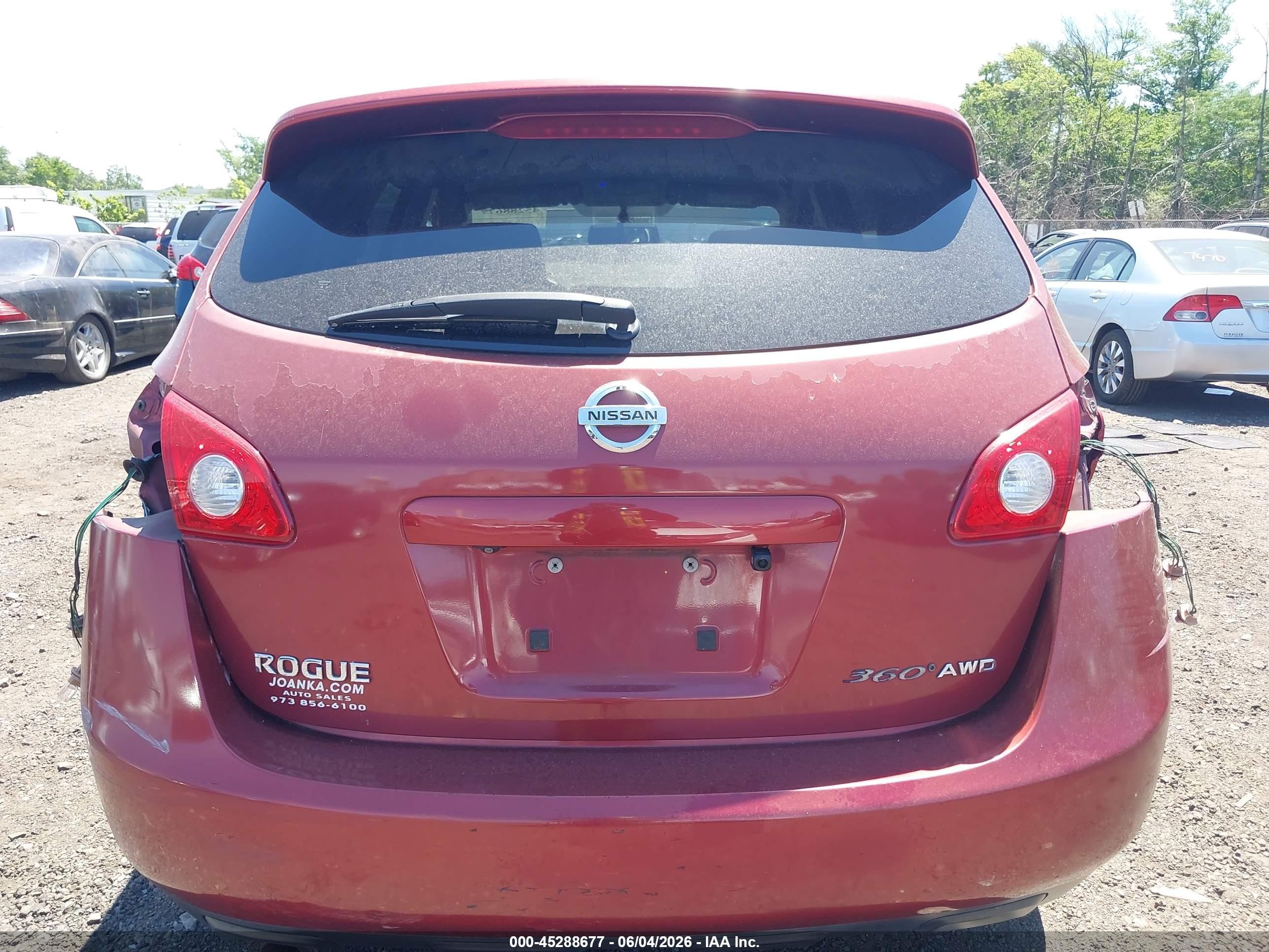 2010 Nissan Rogue S Red vin: JN8AS5MV1AW115310