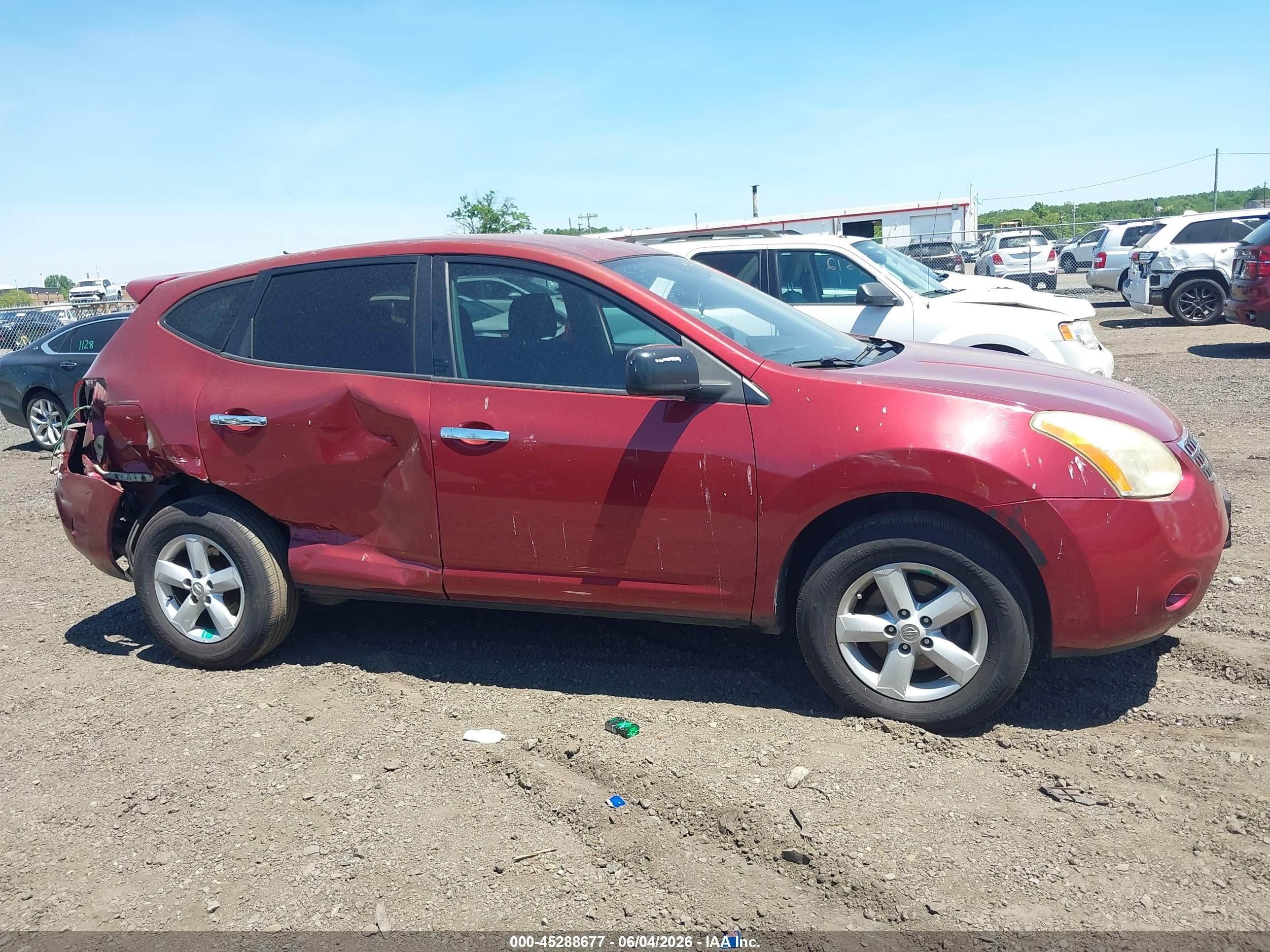 2010 Nissan Rogue S Red vin: JN8AS5MV1AW115310