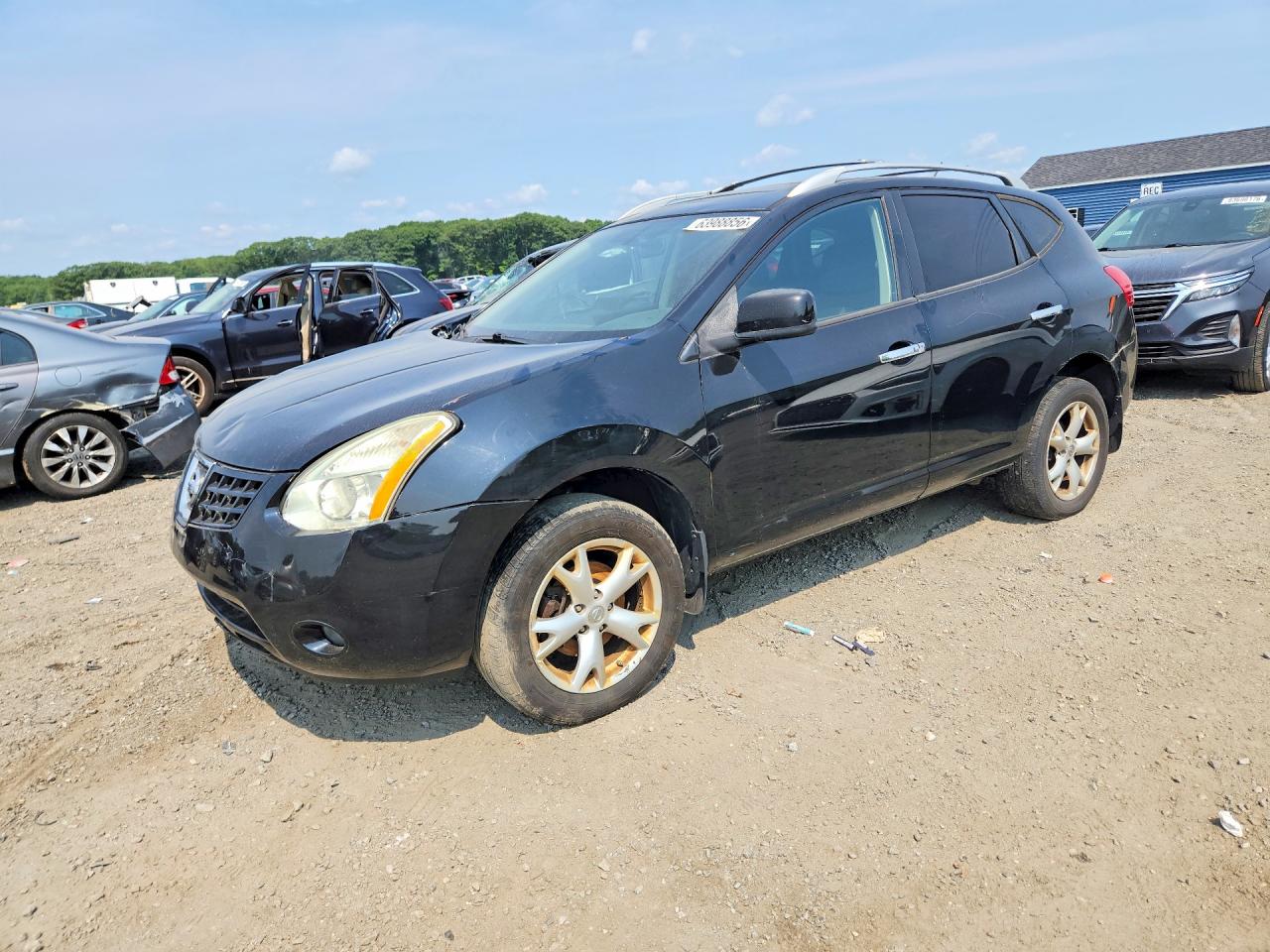 2010 Nissan Rogue S Черный vin: JN8AS5MV1AW132785
