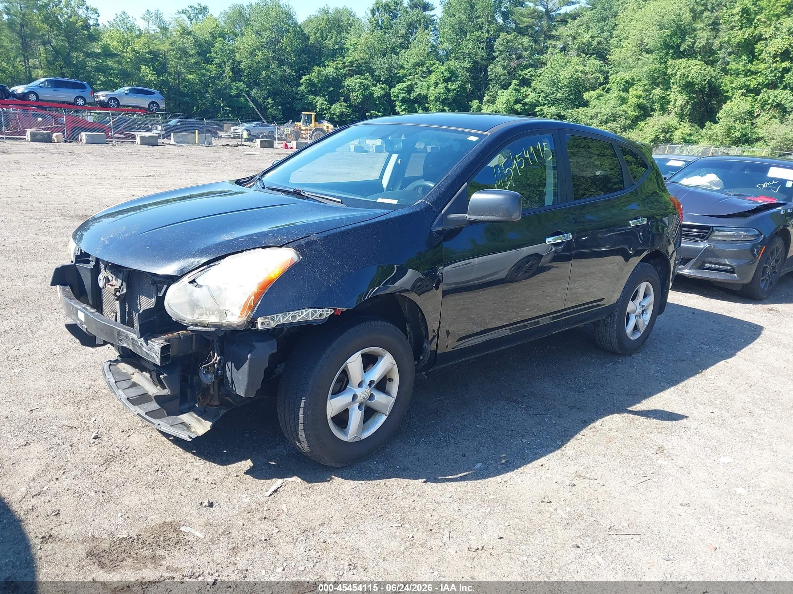 2010 Nissan Rogue S Black vin: JN8AS5MV1AW142135
