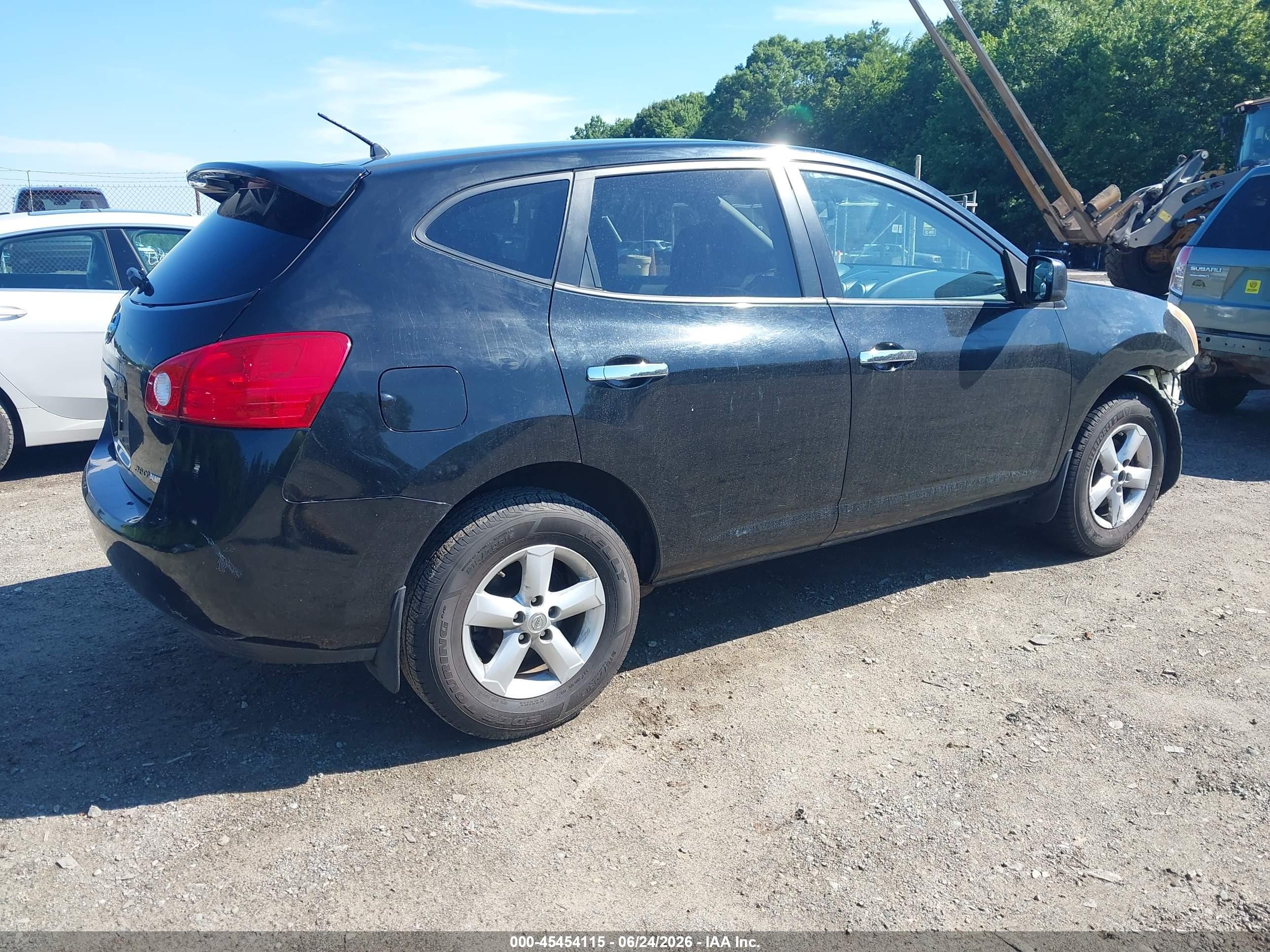 2010 Nissan Rogue S Black vin: JN8AS5MV1AW142135