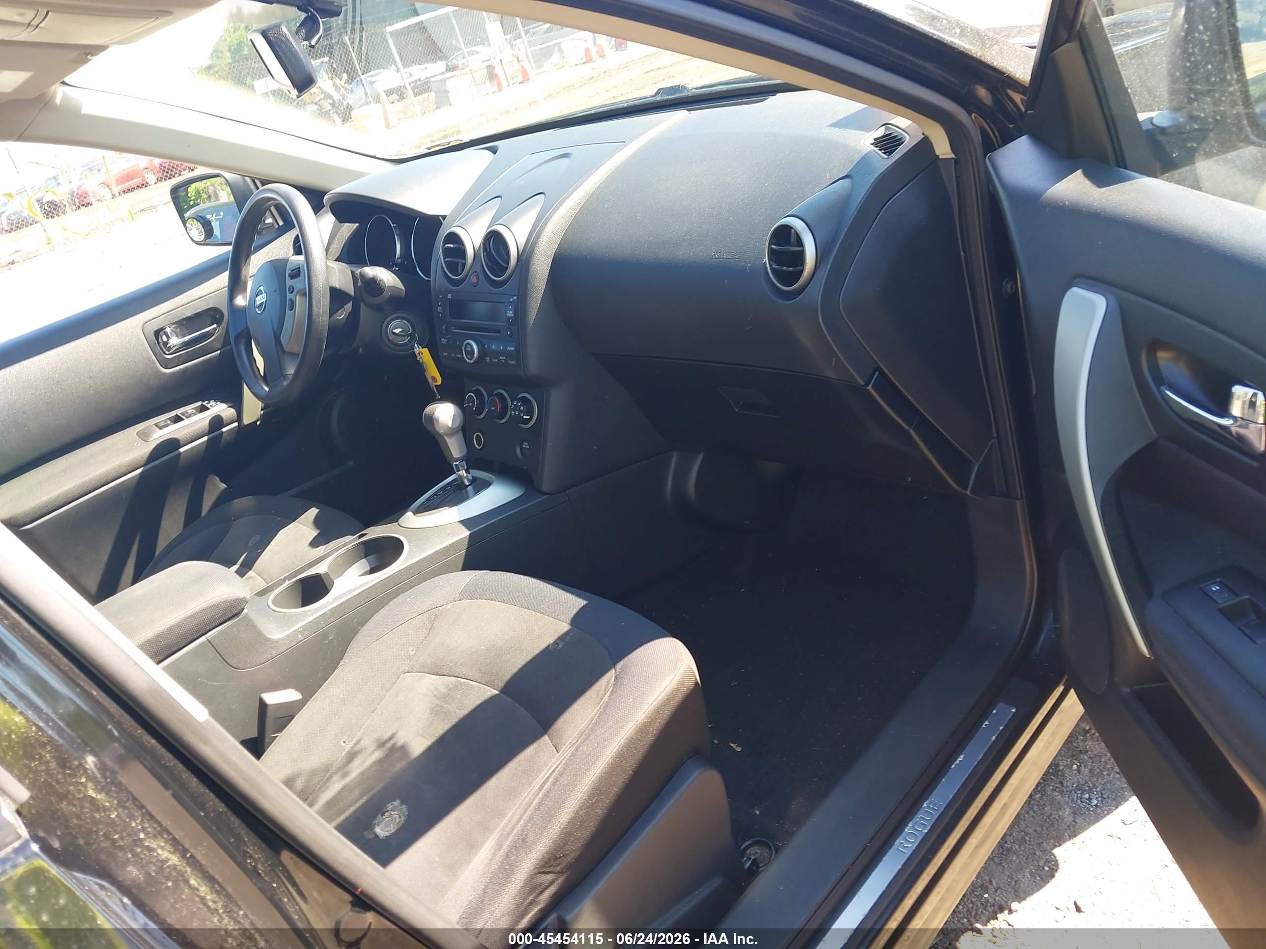 2010 Nissan Rogue S Black vin: JN8AS5MV1AW142135
