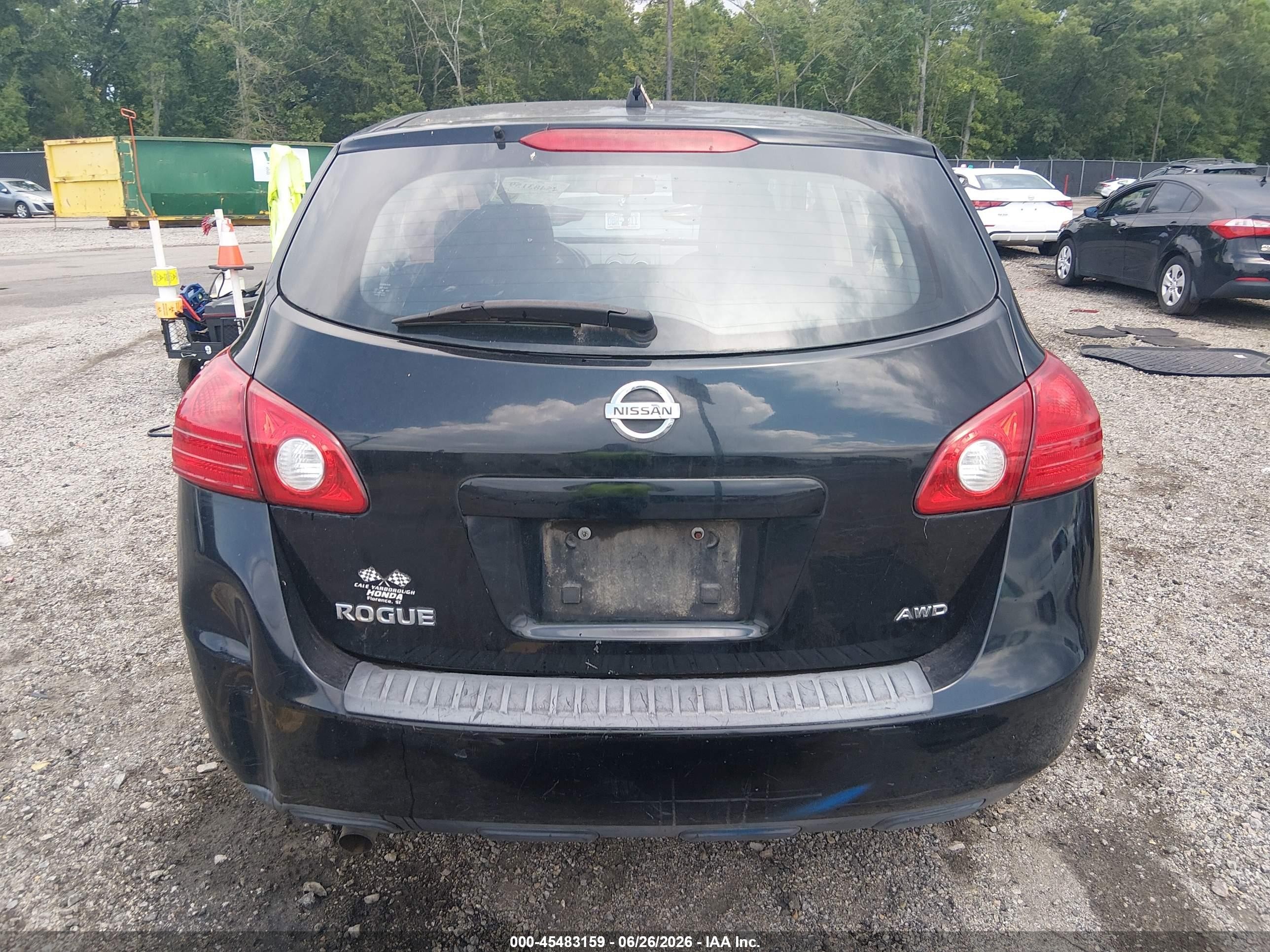 2010 Nissan Rogue S Черный vin: JN8AS5MV1AW144533
