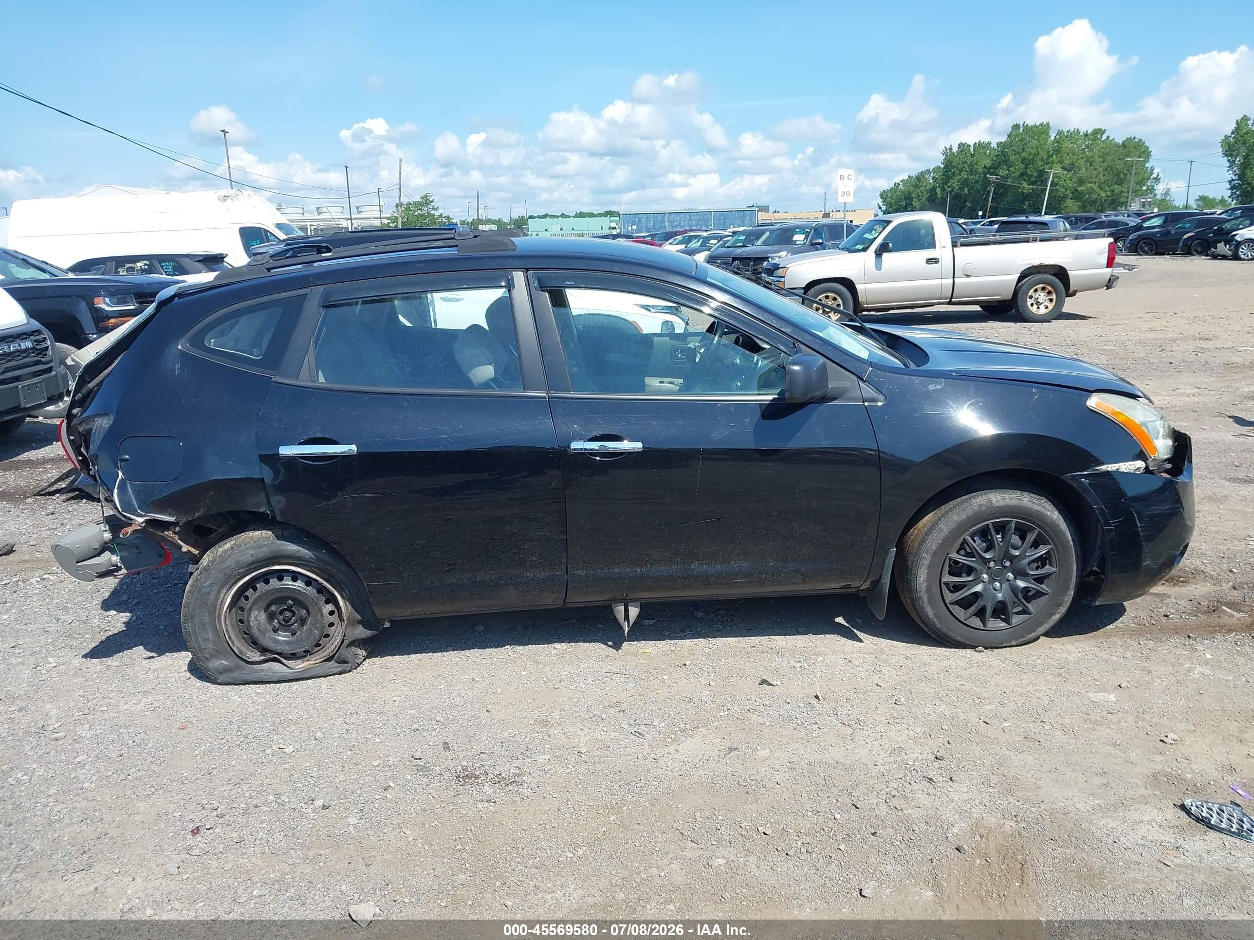 2010 Nissan Rogue S Black vin: JN8AS5MV1AW600143