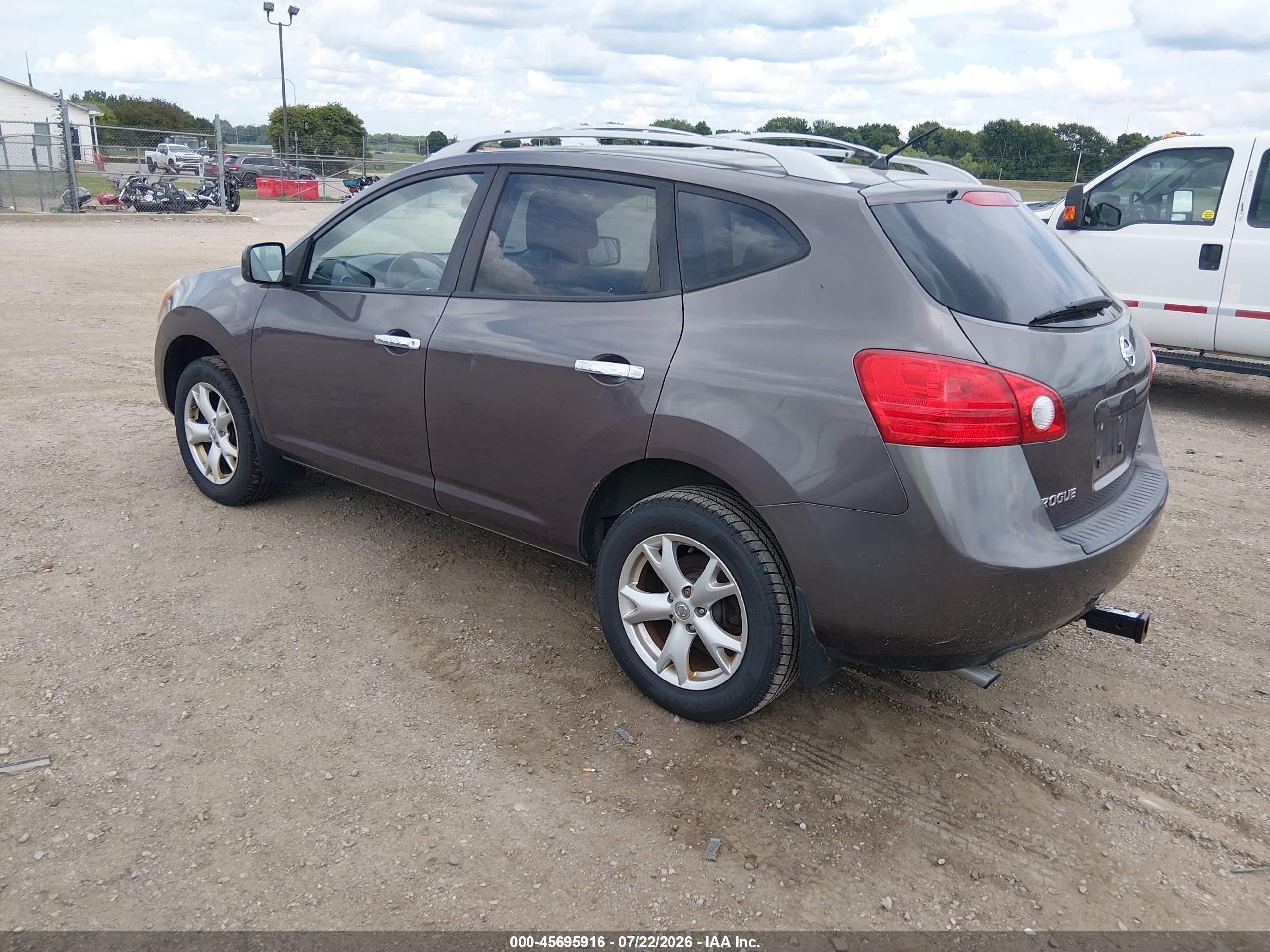 2010 Nissan Rogue Sl Gray vin: JN8AS5MV1AW605956