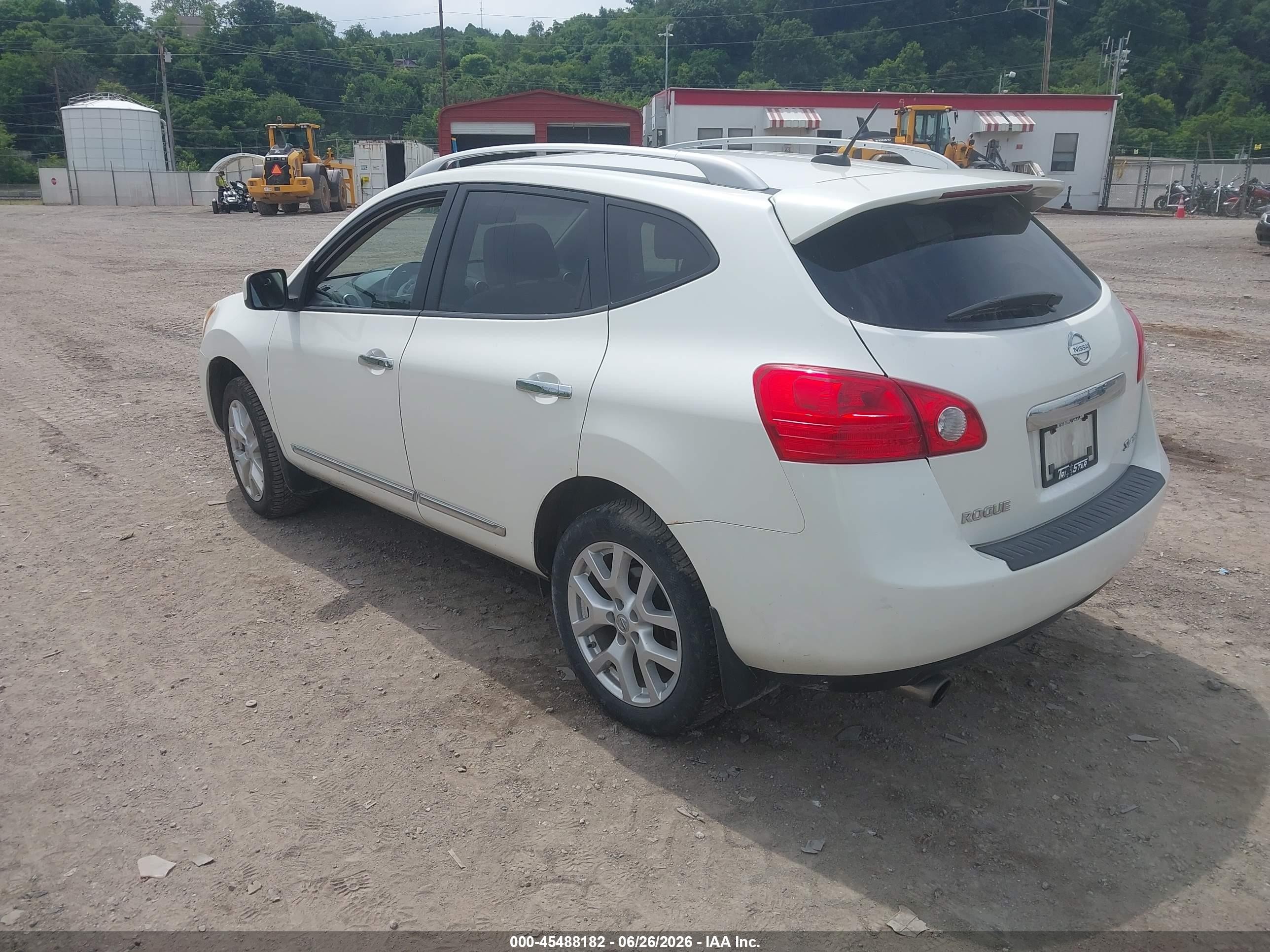 2011 Nissan Rogue Sv White vin: JN8AS5MV1BW253320