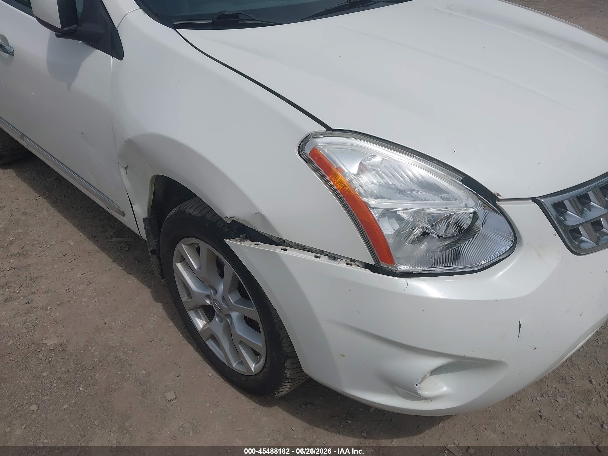 2011 Nissan Rogue Sv White vin: JN8AS5MV1BW253320
