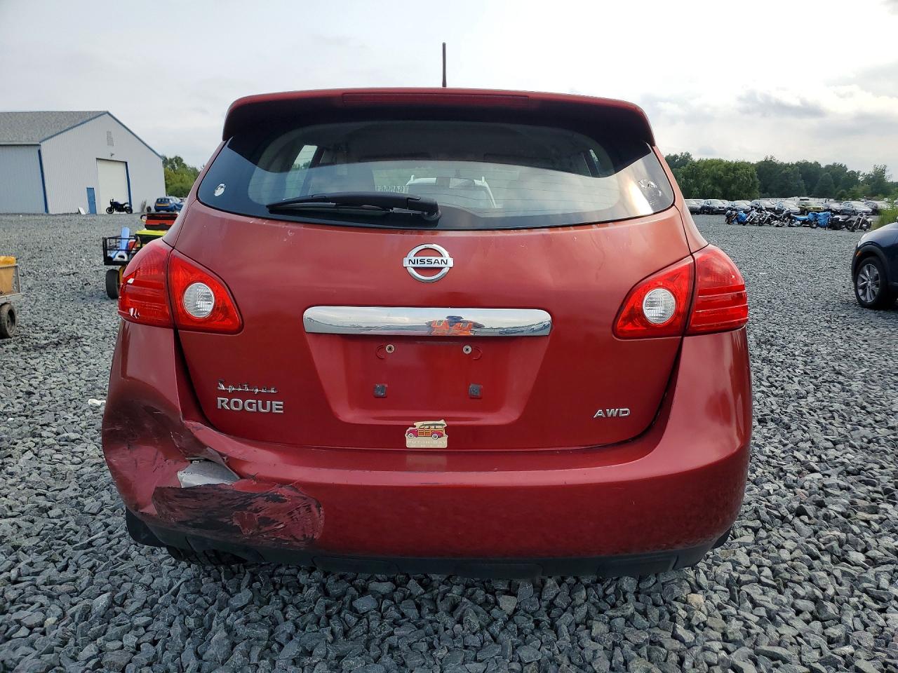 2011 Nissan Rogue S Red vin: JN8AS5MV1BW270148