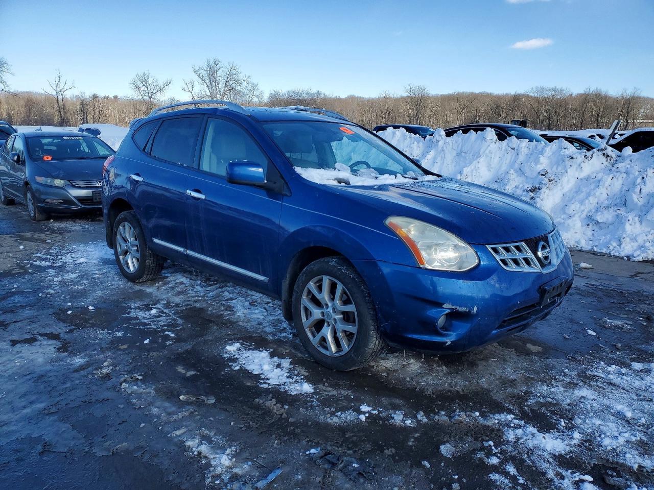 2011 Nissan Rogue S Blue vin: JN8AS5MV1BW274460