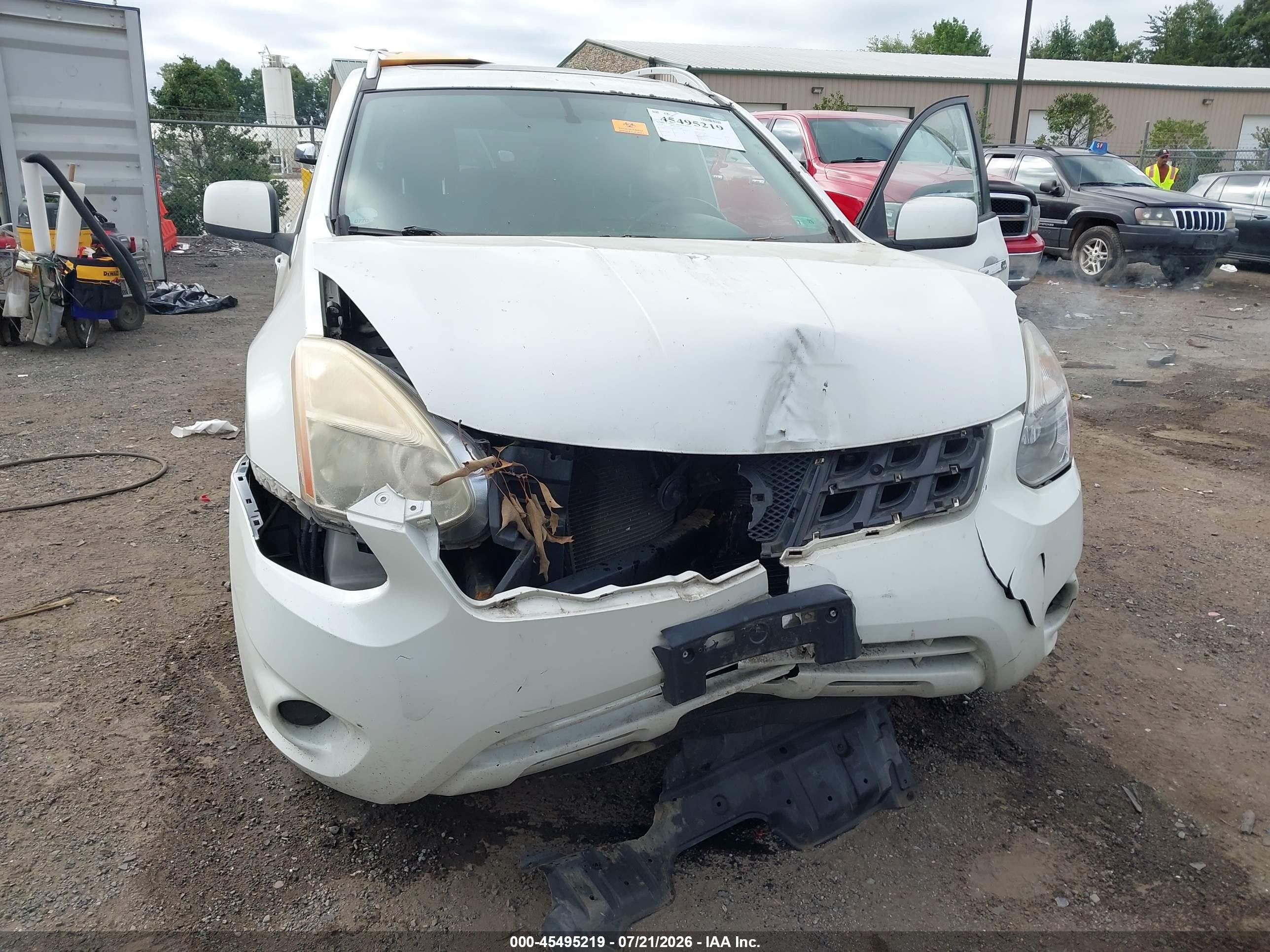 2011 Nissan Rogue Sv White vin: JN8AS5MV1BW288293