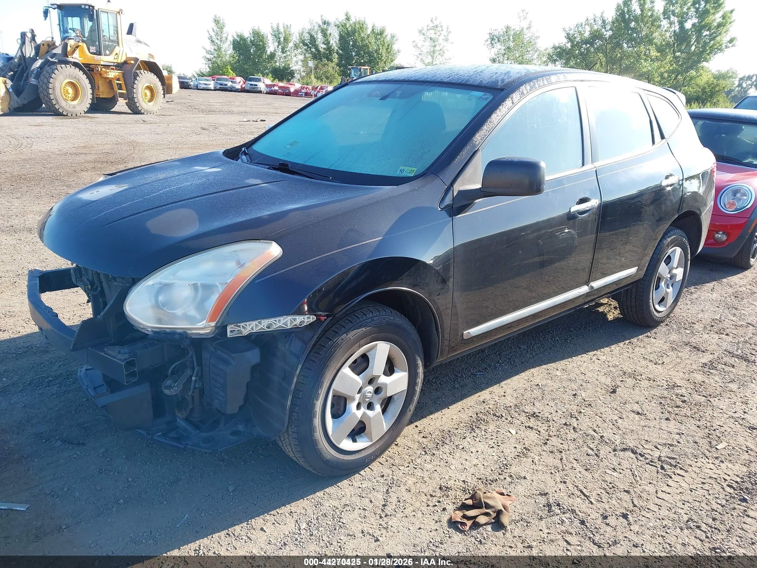 2011 Nissan Rogue S Black vin: JN8AS5MV1BW291680