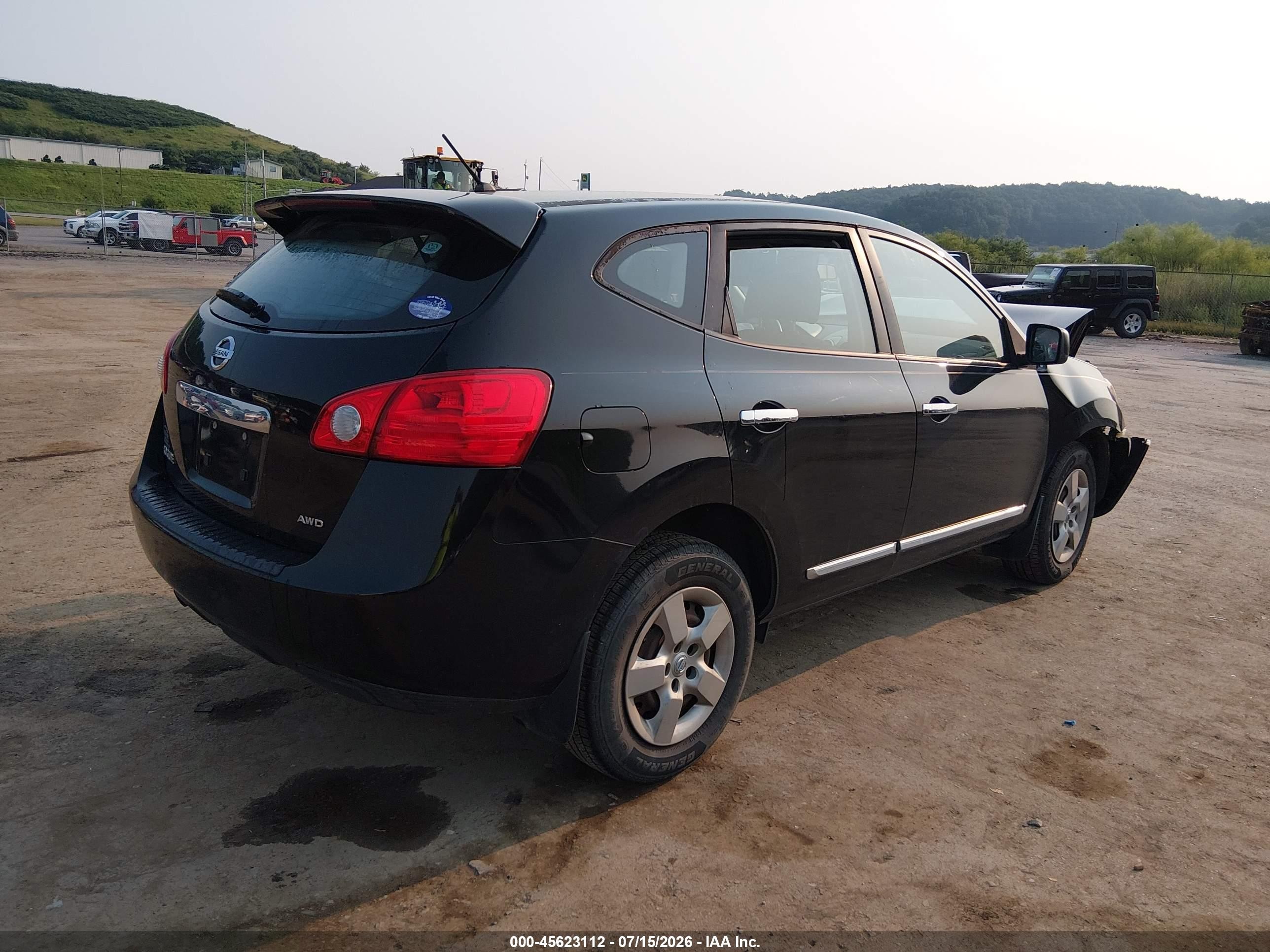 2011 Nissan Rogue S Черный vin: JN8AS5MV1BW297558