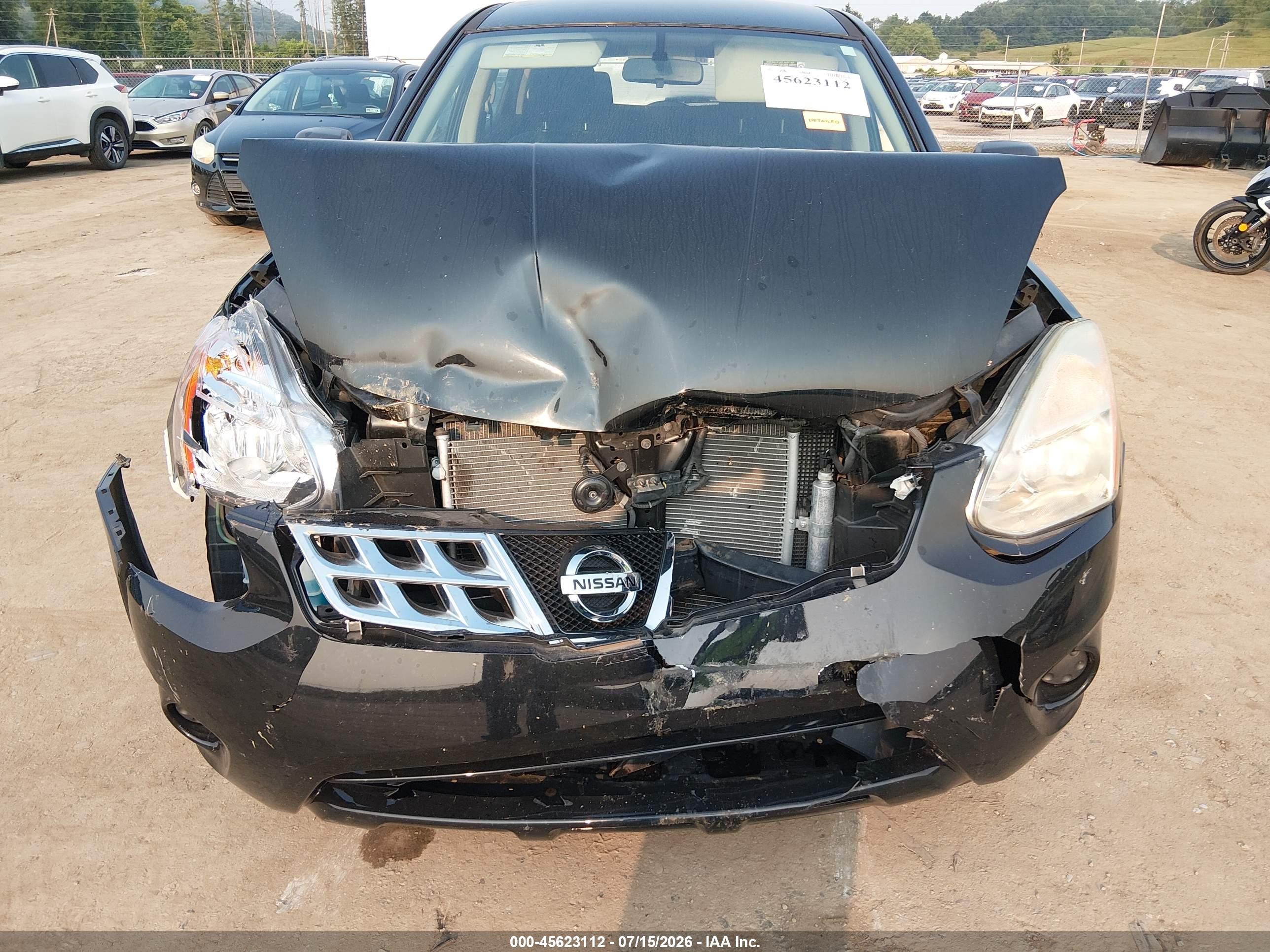 2011 Nissan Rogue S Черный vin: JN8AS5MV1BW297558