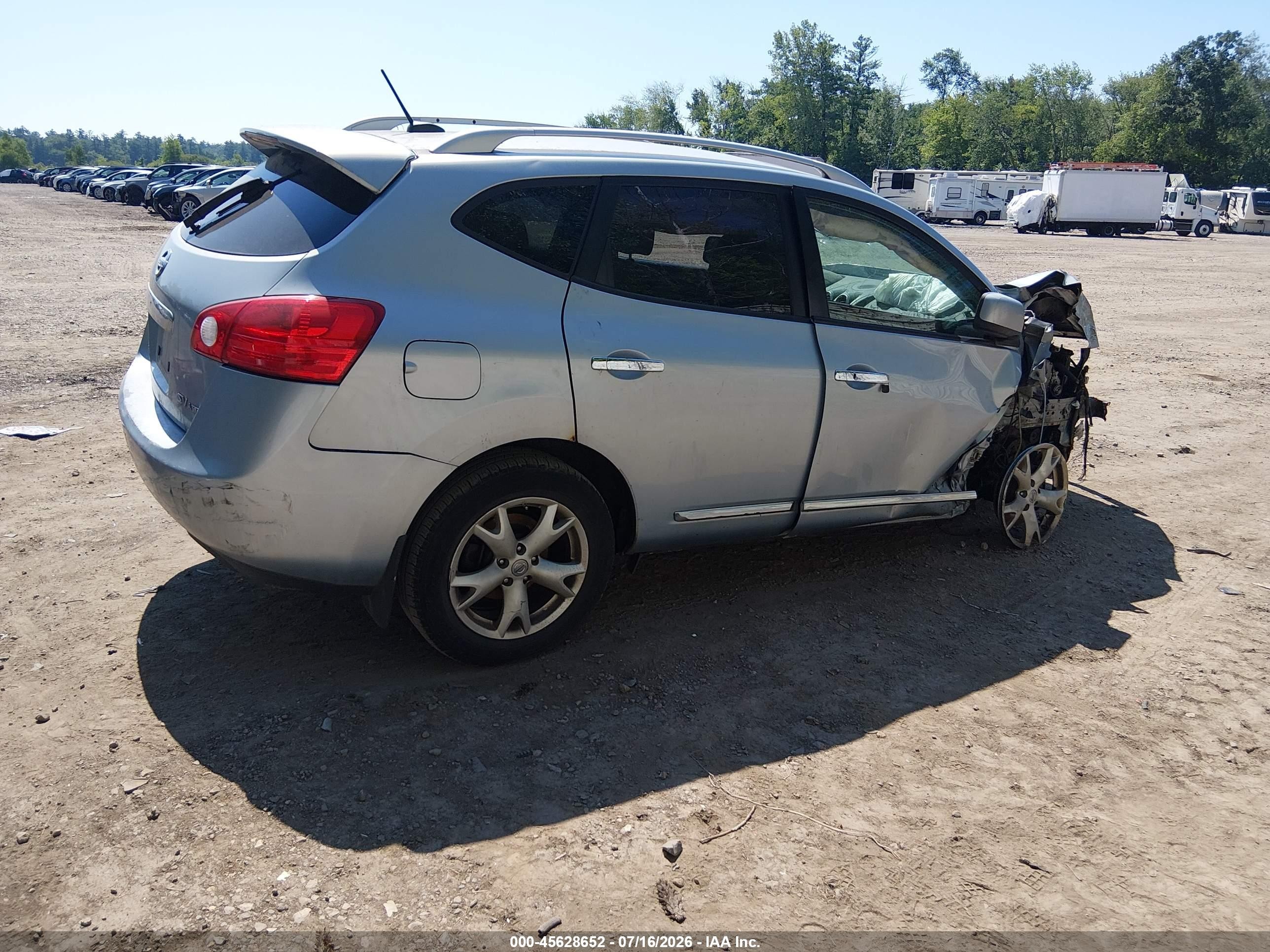 2011 Nissan Rogue Sv Blue vin: JN8AS5MV1BW297639