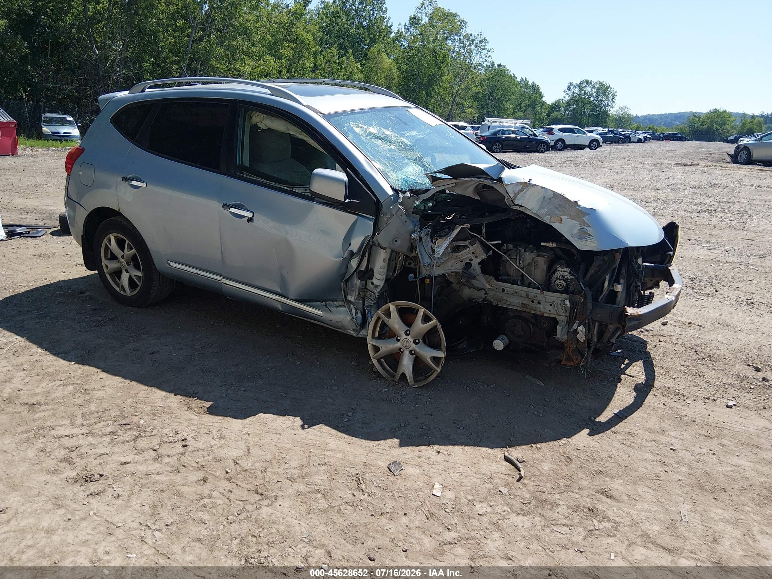 2011 Nissan Rogue Sv Blue vin: JN8AS5MV1BW297639