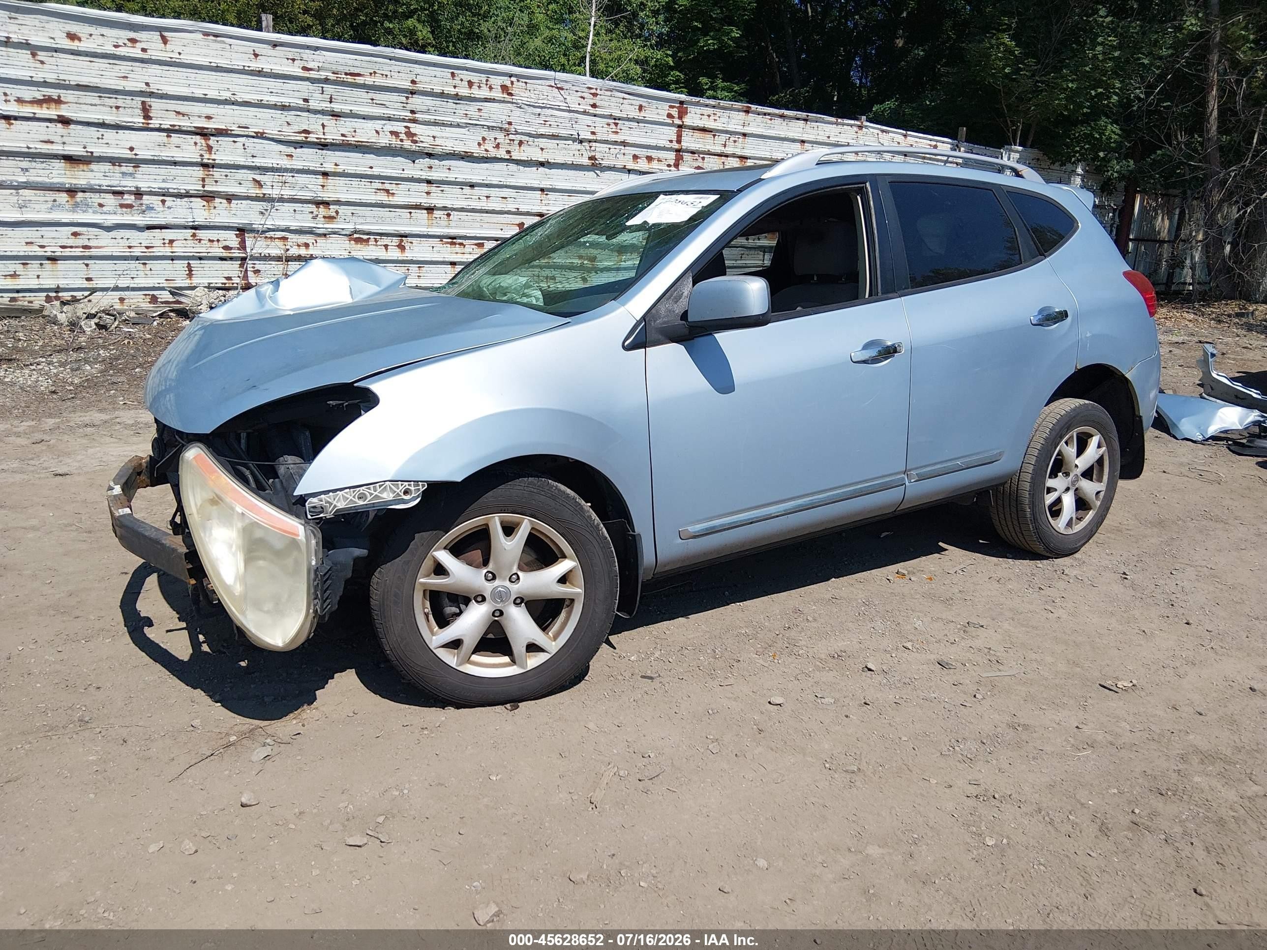 2011 Nissan Rogue Sv Blue vin: JN8AS5MV1BW297639
