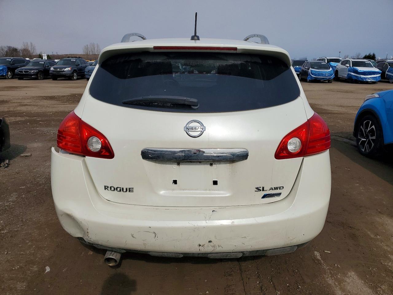 2011 Nissan Rogue S White vin: JN8AS5MV1BW299696