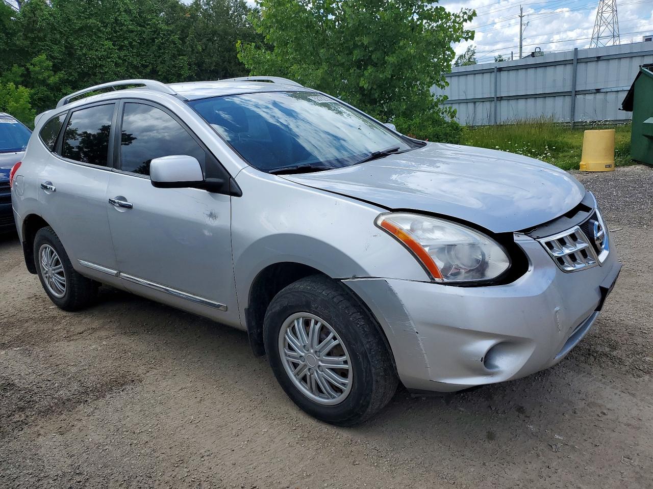 2011 Nissan Rogue S Silver vin: JN8AS5MV1BW300071