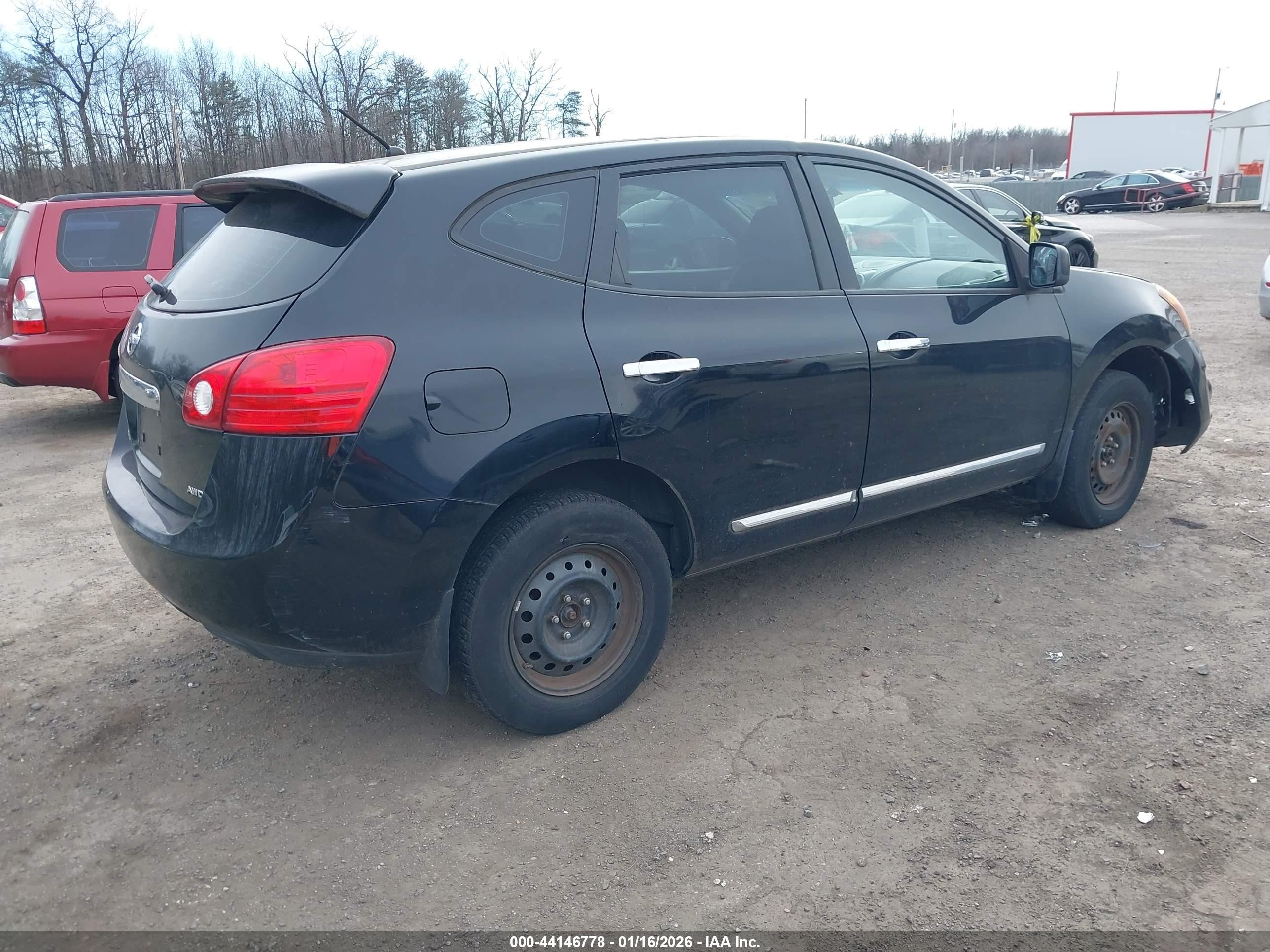 2011 Nissan Rogue S Черный vin: JN8AS5MV1BW673594