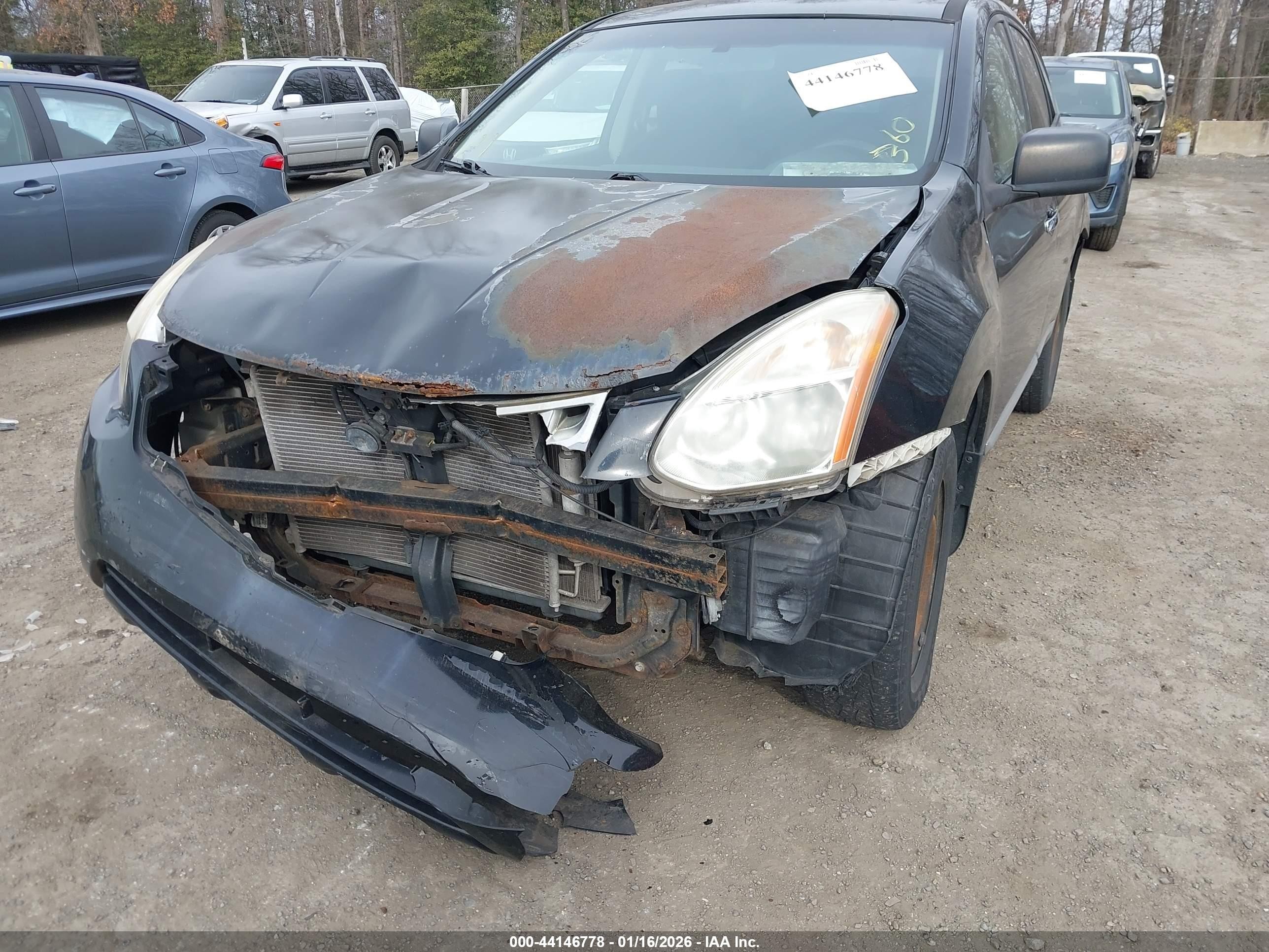 2011 Nissan Rogue S Черный vin: JN8AS5MV1BW673594