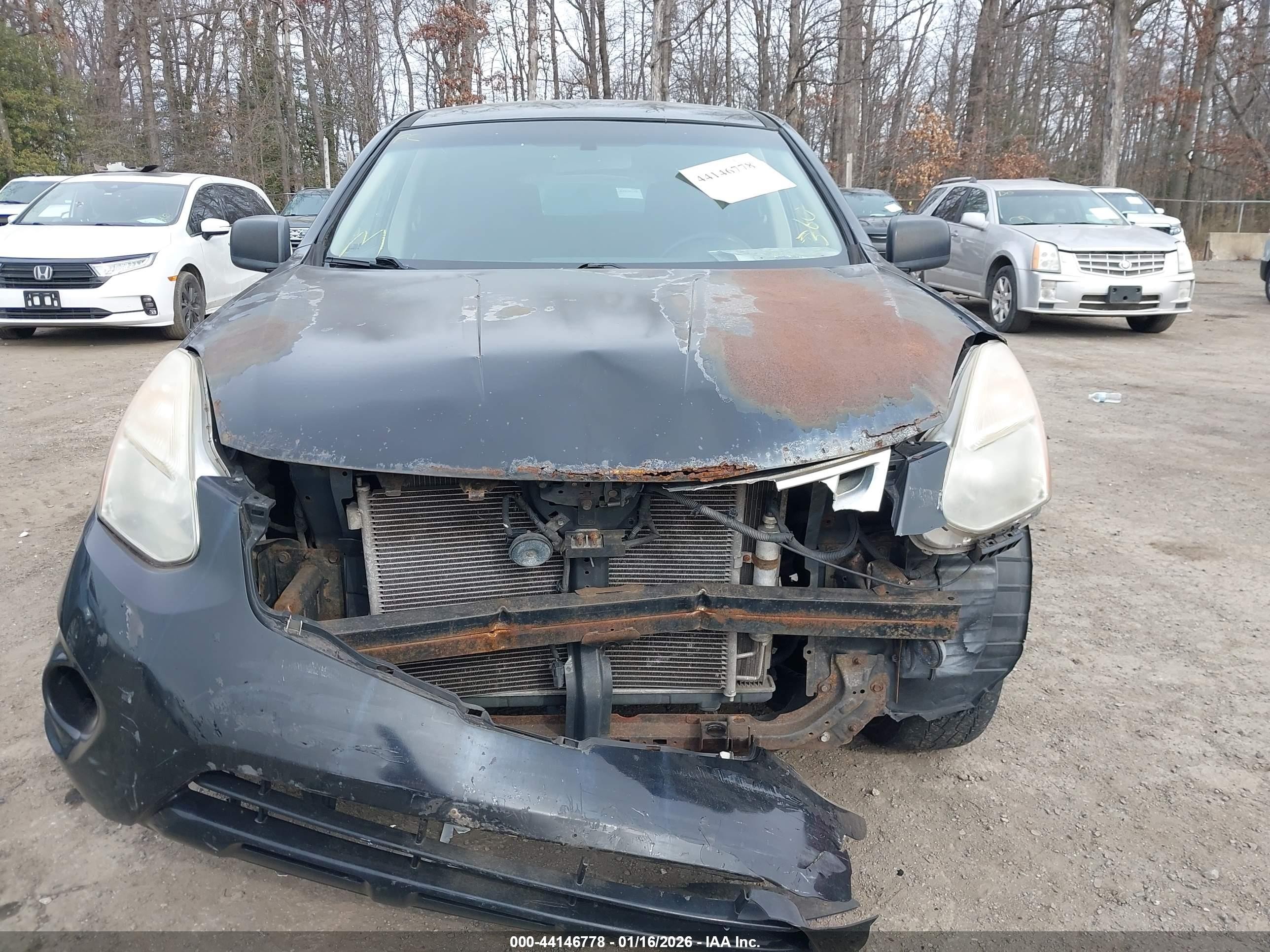 2011 Nissan Rogue S Черный vin: JN8AS5MV1BW673594