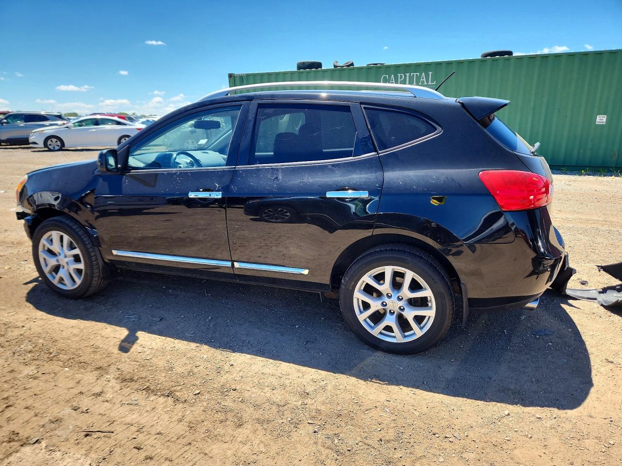 2011 Nissan Rogue S Black vin: JN8AS5MV1BW676544