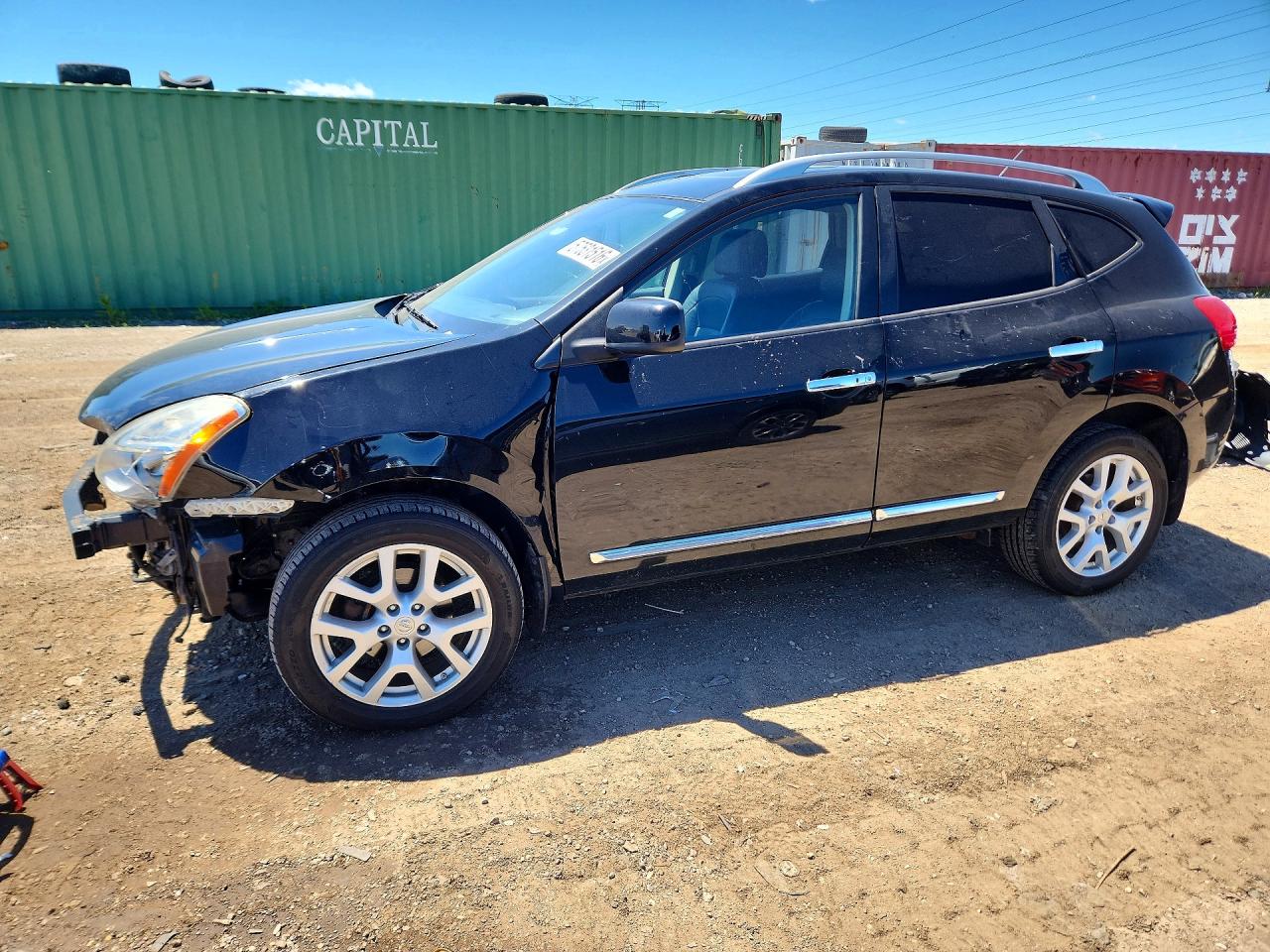 2011 Nissan Rogue S Black vin: JN8AS5MV1BW676544