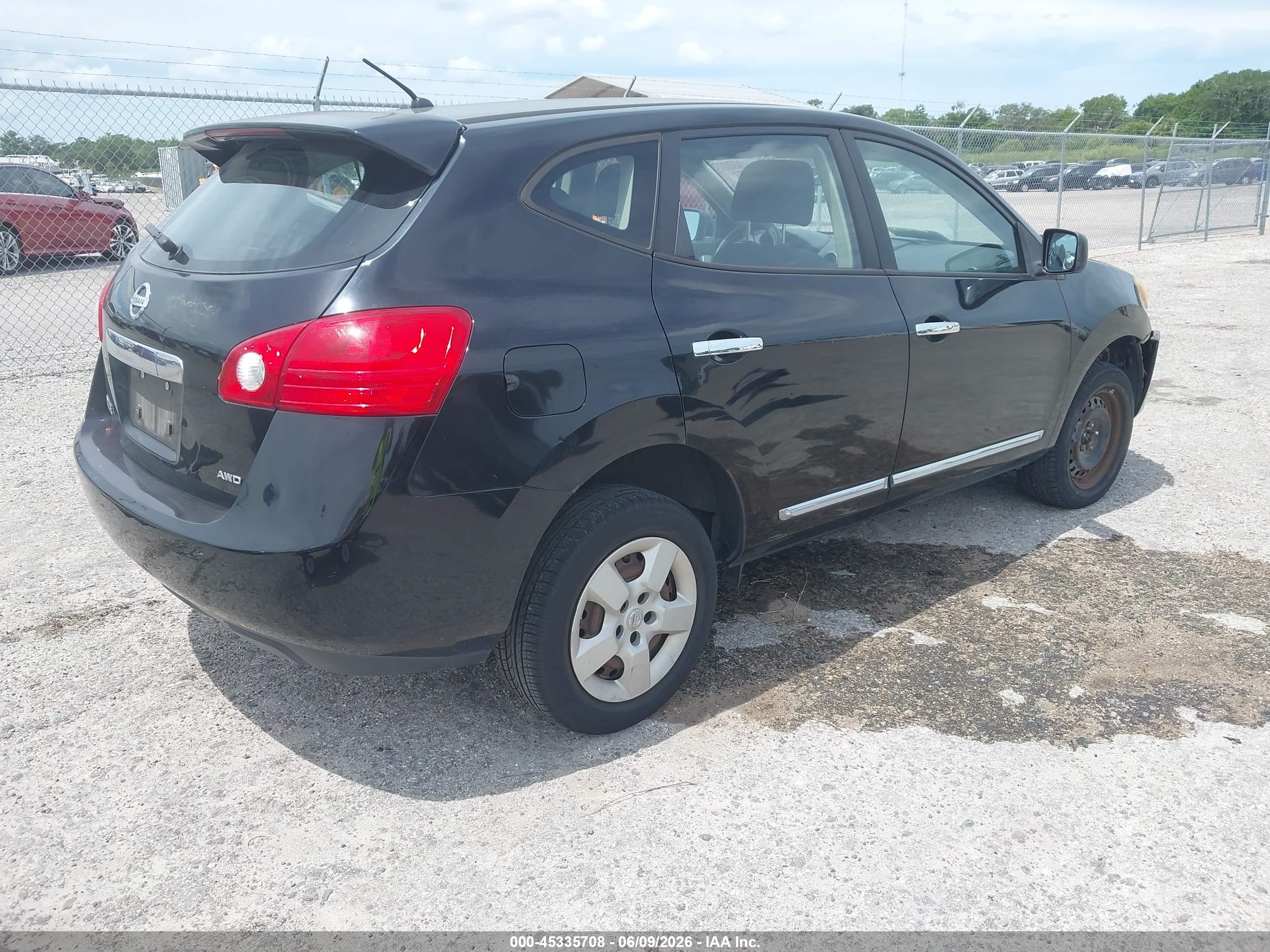 2011 Nissan Rogue S Черный vin: JN8AS5MV1BW687219