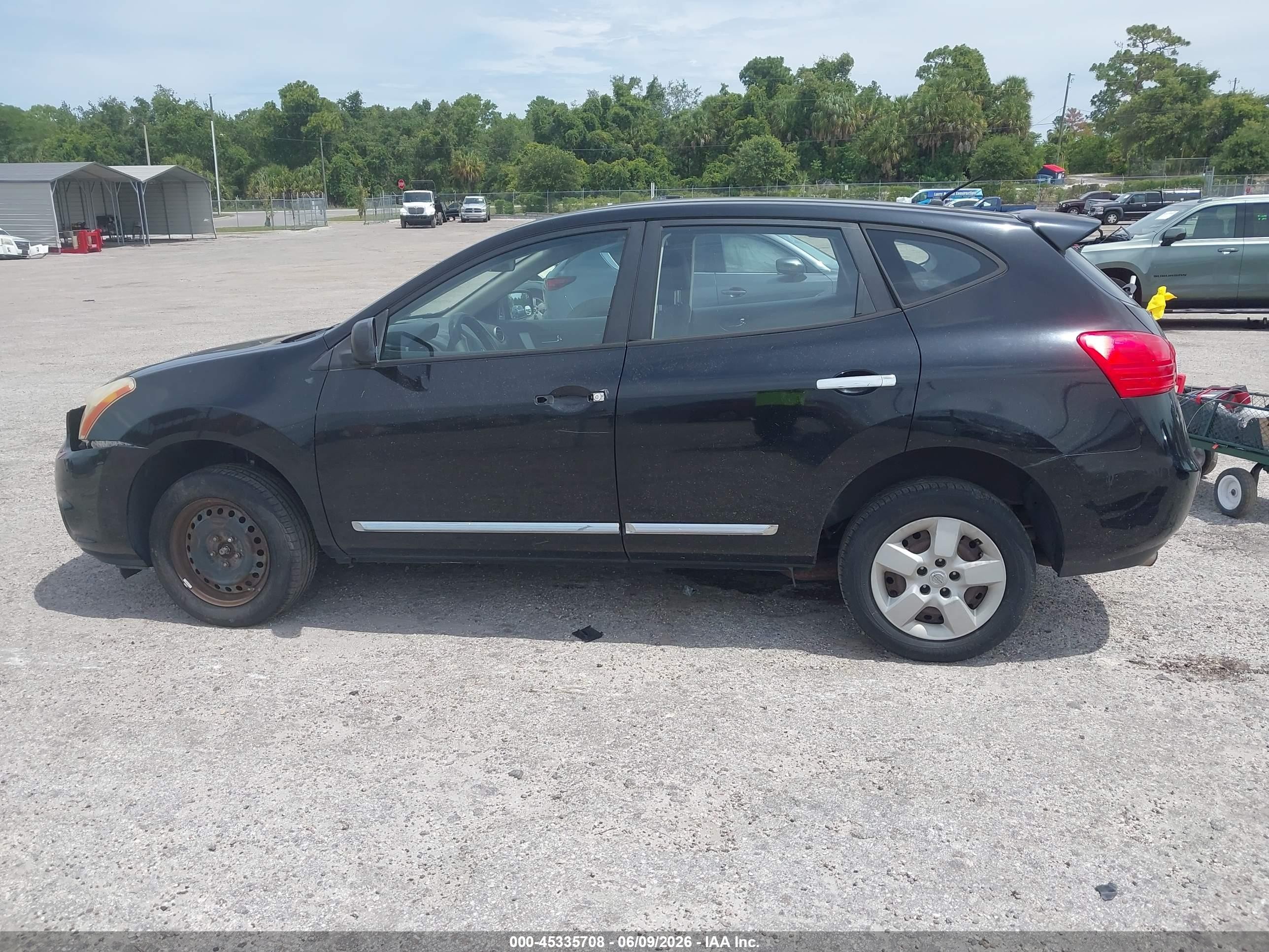 2011 Nissan Rogue S Черный vin: JN8AS5MV1BW687219