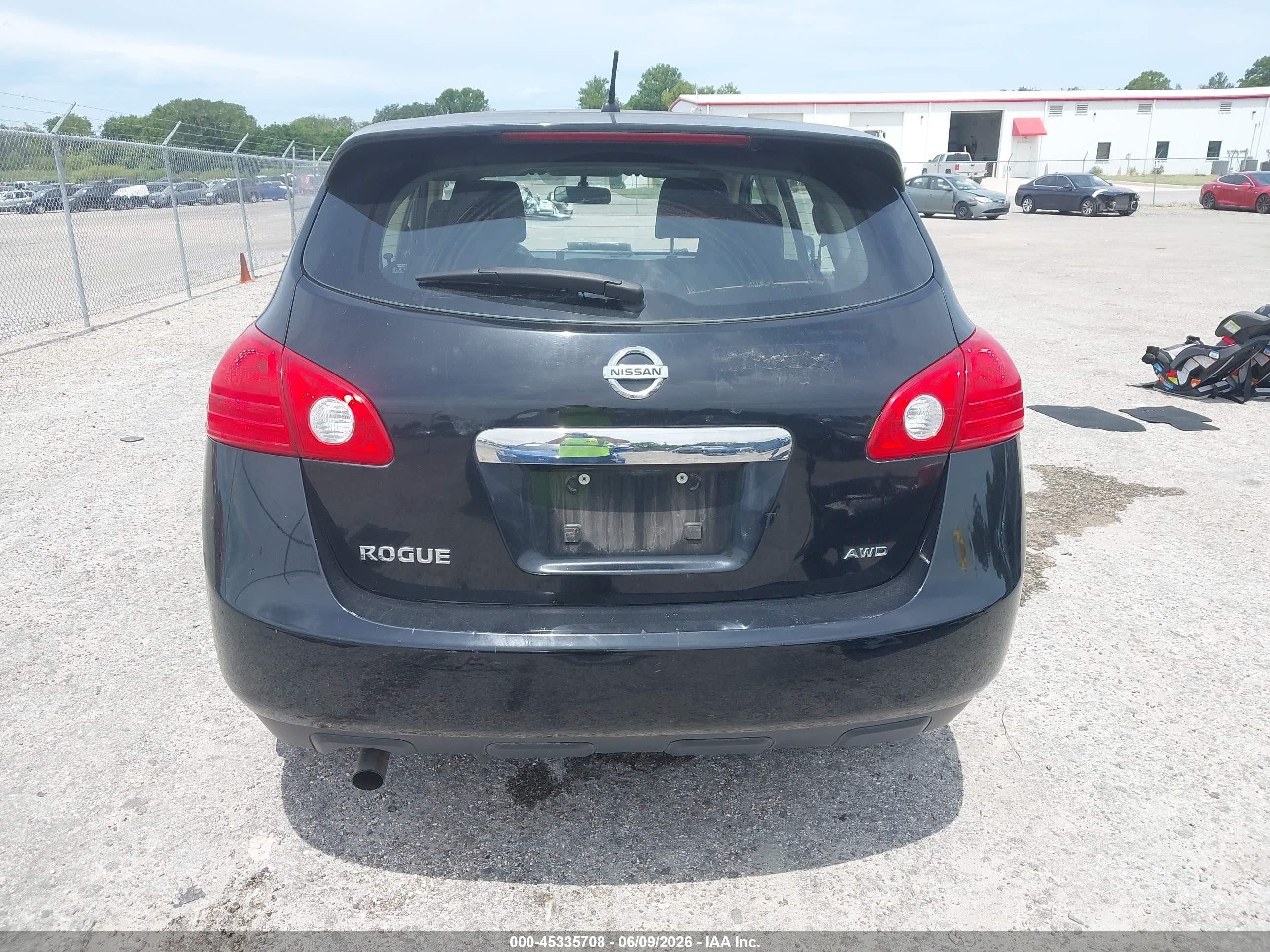 2011 Nissan Rogue S Черный vin: JN8AS5MV1BW687219