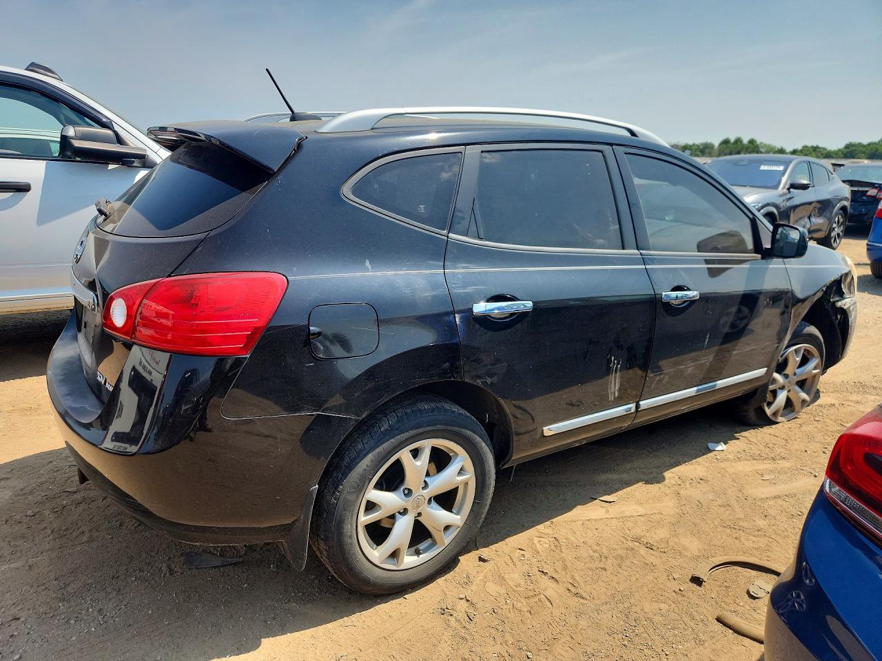 2011 Nissan Rogue S Black vin: JN8AS5MV1BW687589
