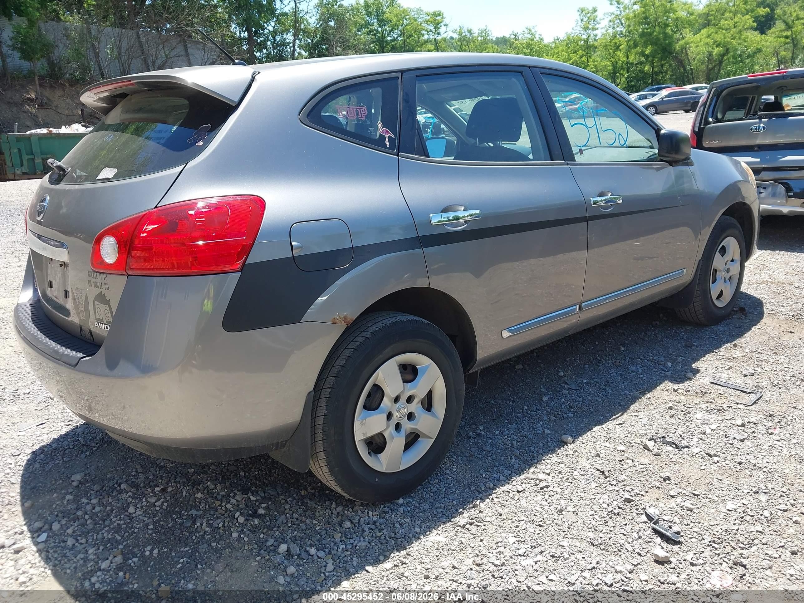 2011 Nissan Rogue S Gray vin: JN8AS5MV1BW689424