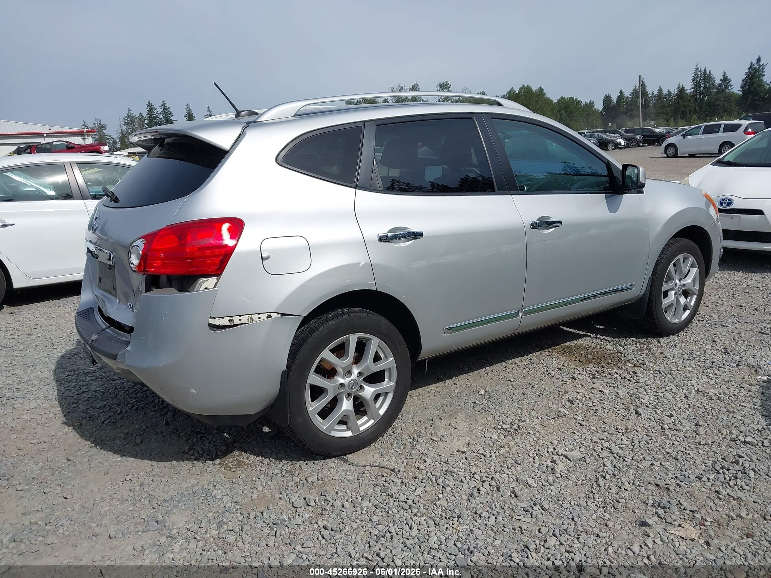 2011 Nissan Rogue Sv Silver vin: JN8AS5MV1BW690296