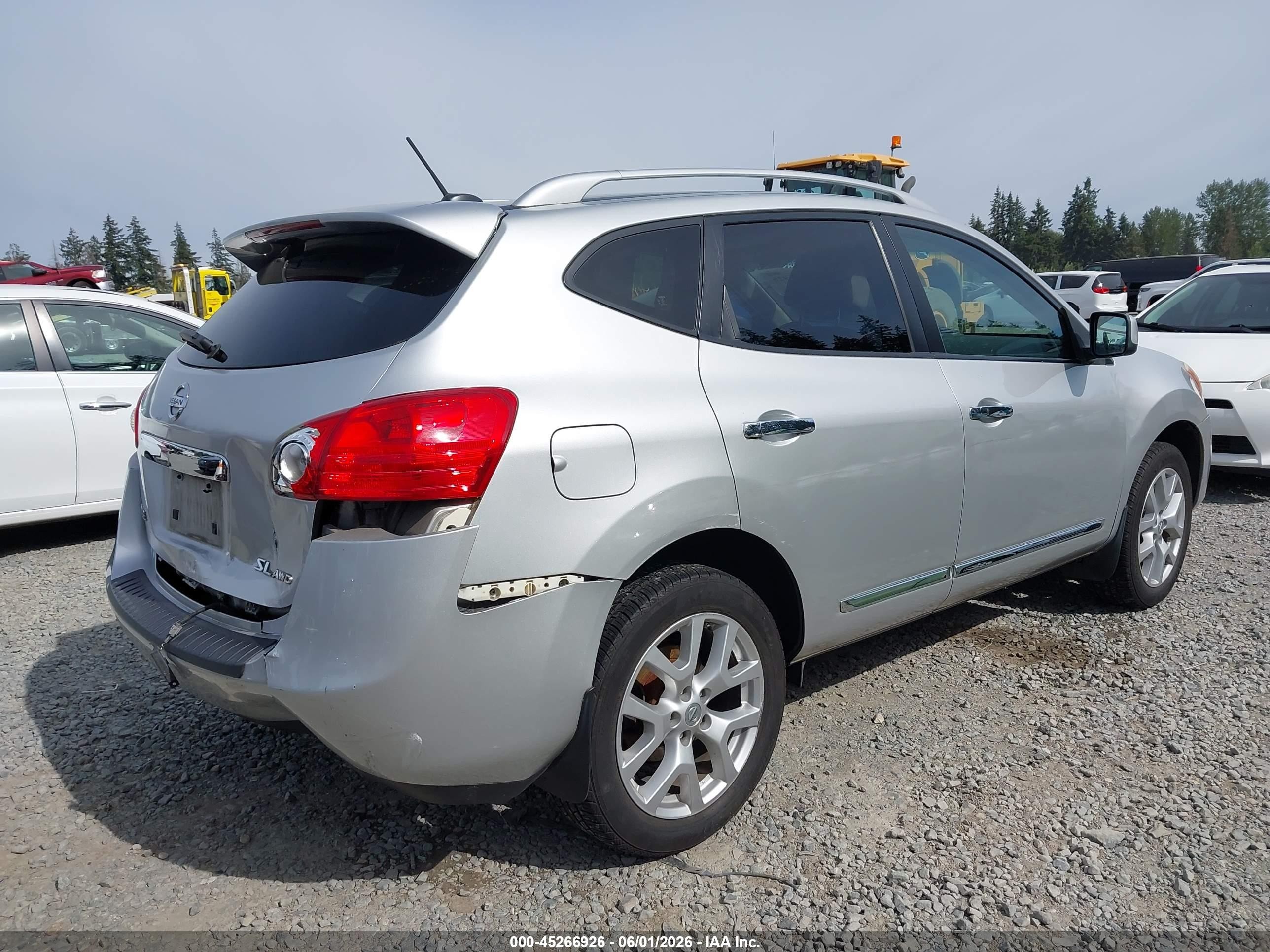 2011 Nissan Rogue Sv Silver vin: JN8AS5MV1BW690296