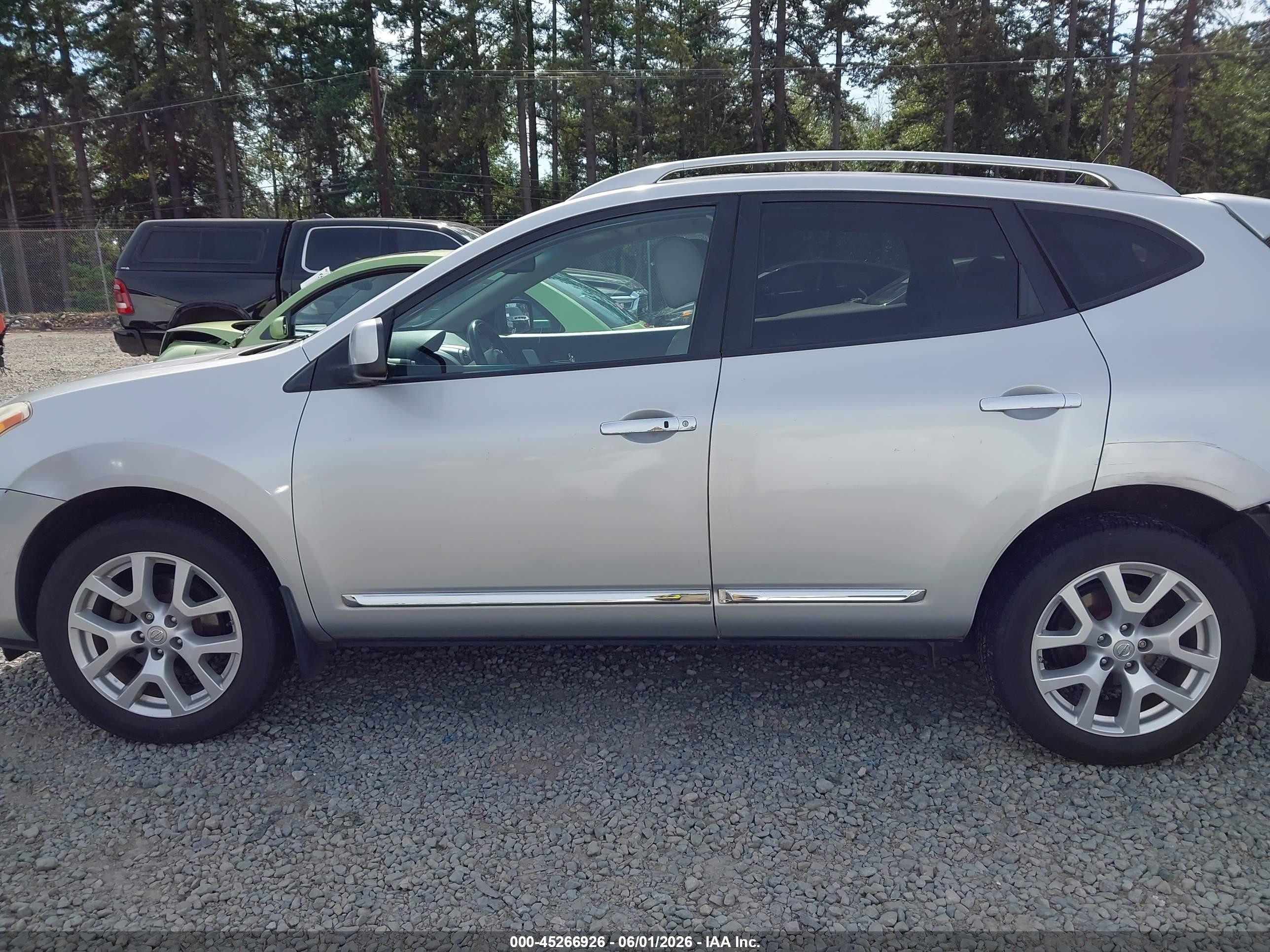 2011 Nissan Rogue Sv Silver vin: JN8AS5MV1BW690296